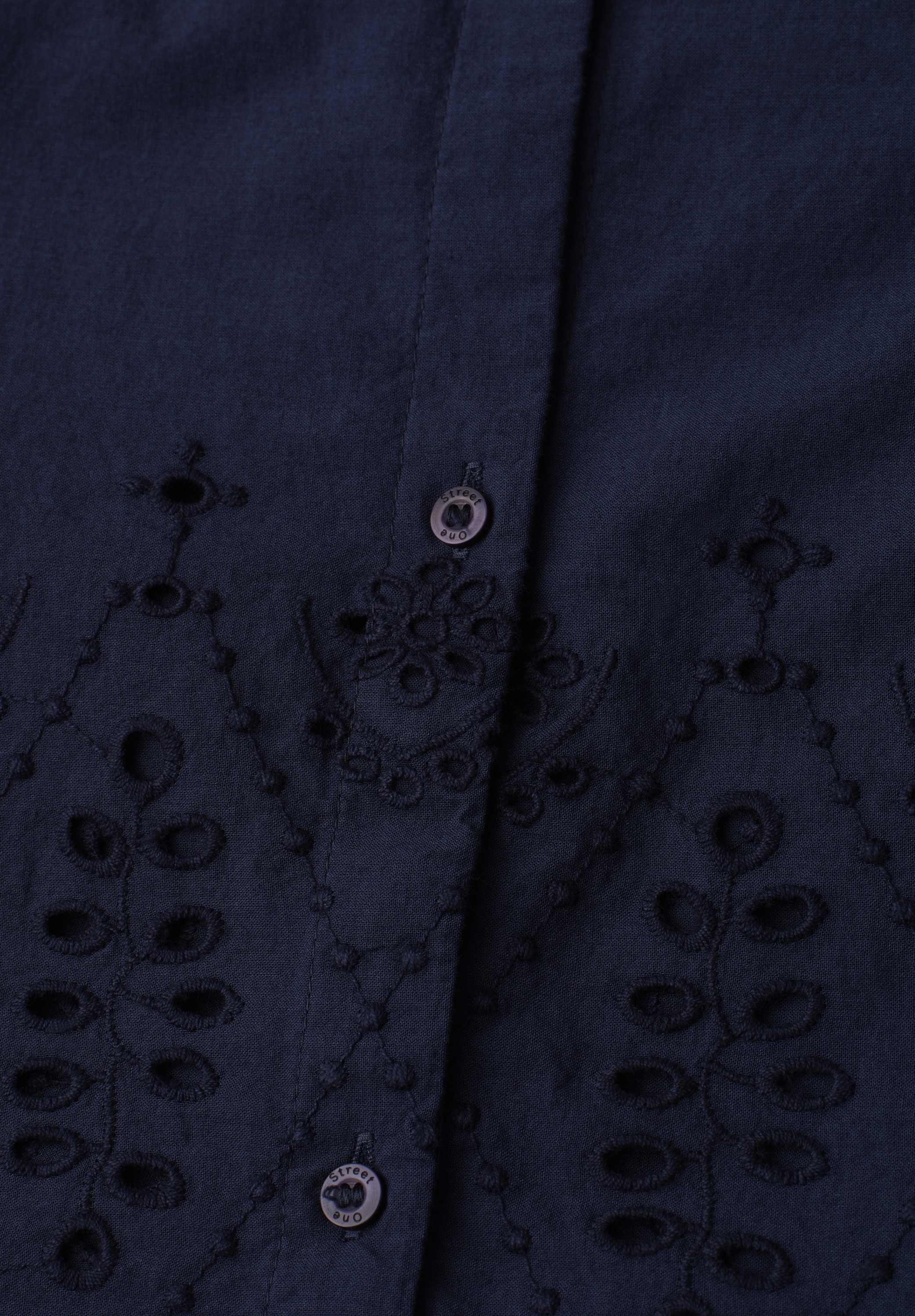 STREET ONE Hemdbluse mit 3/4 Ärmeln