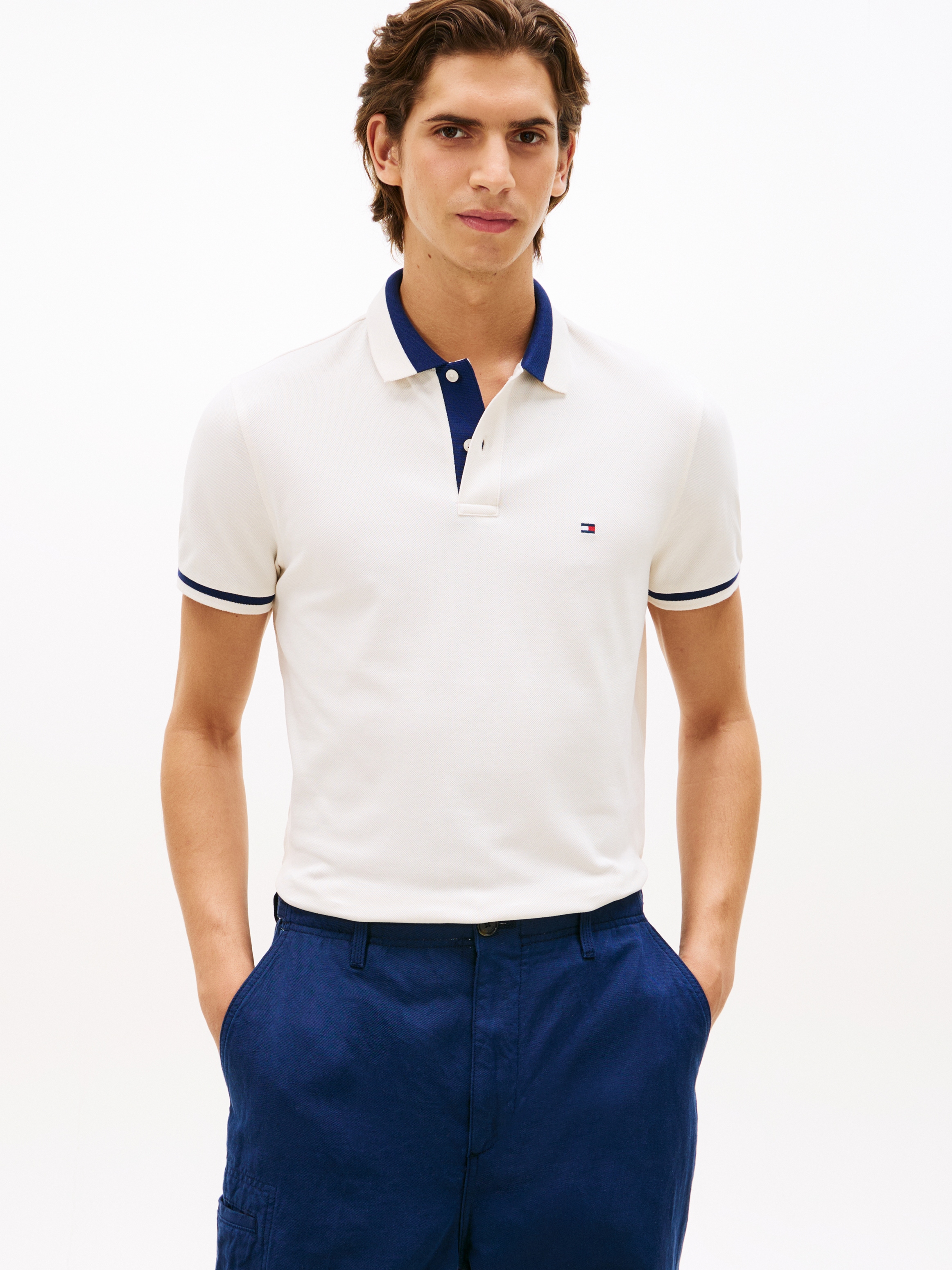 Tommy Hilfiger Poloshirt "CONTRAST COLLAR BLOCK REGULAR" Regular fit mit Po günstig online kaufen