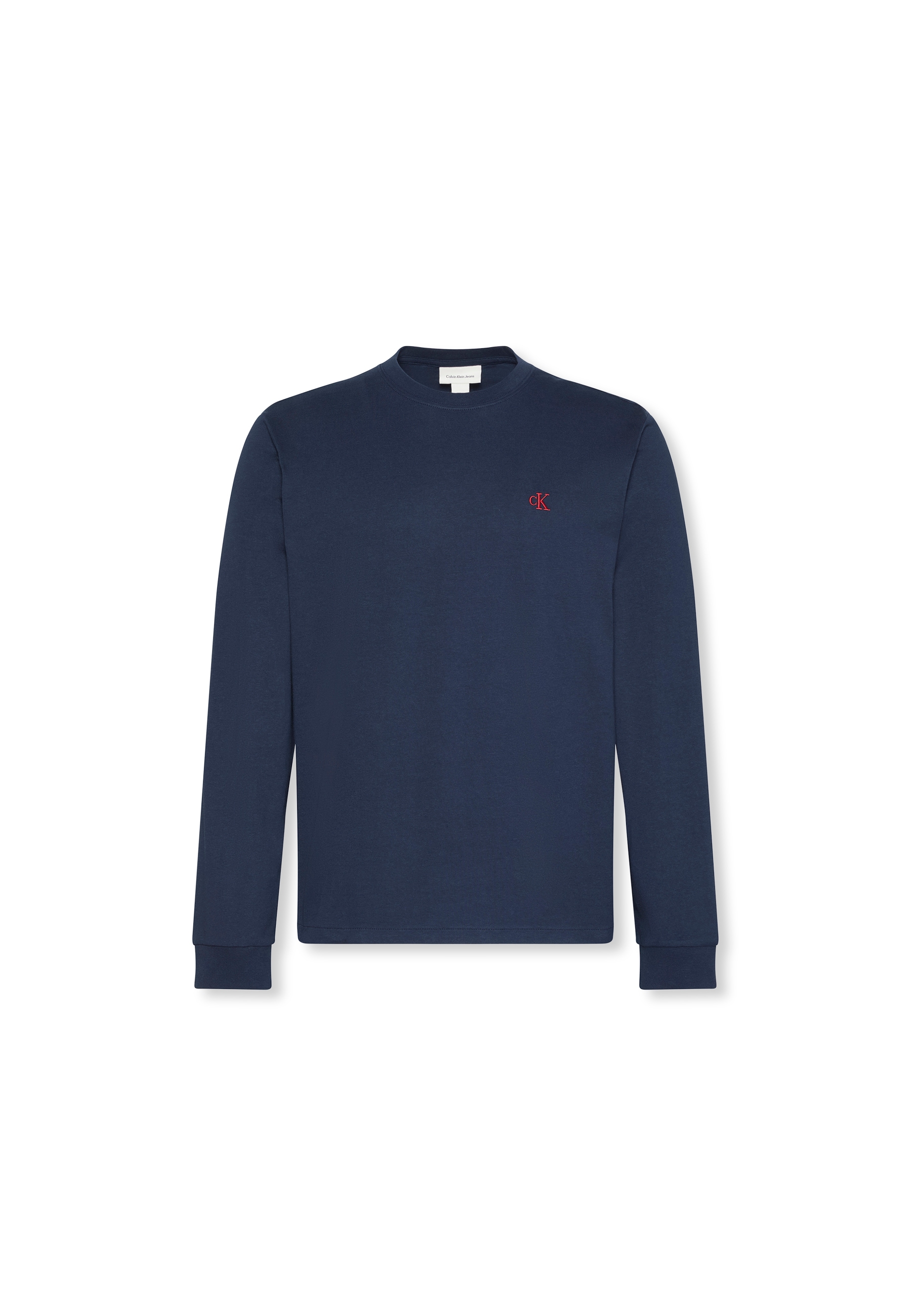 Calvin Klein Jeans Langarmshirt »LS EASY MONOGRAM TEE«, Mit Rundhalsausschnitt, regular fit