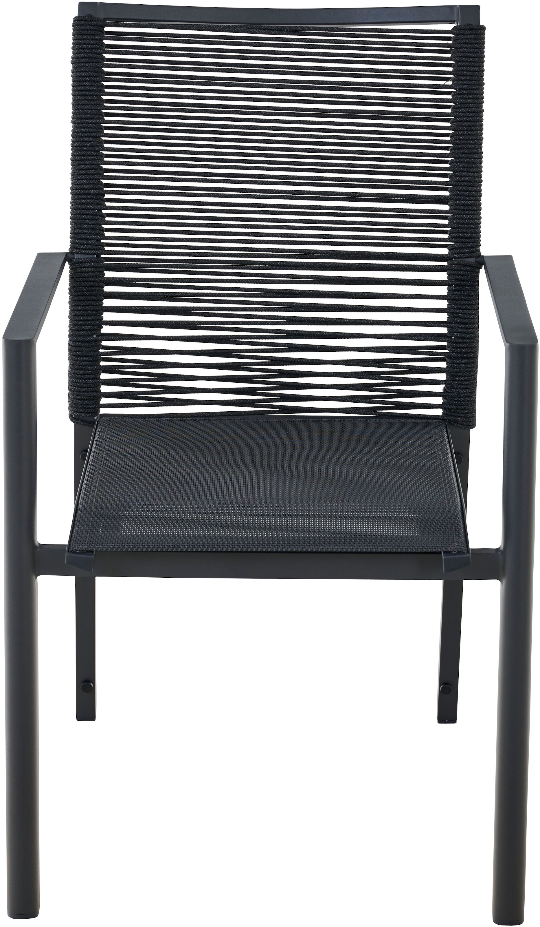 Siena Garden Gartensessel »BOLOGNA Stapelsessel« Aluminiumgestell, Rope Geflecht