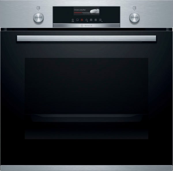 BOSCH Einbaubackofen "HBG579BS0", Serie 6, HBG579BS0, mit Teleskopauszug nachrüstbar, Pyrolyse-Selbstreinigung