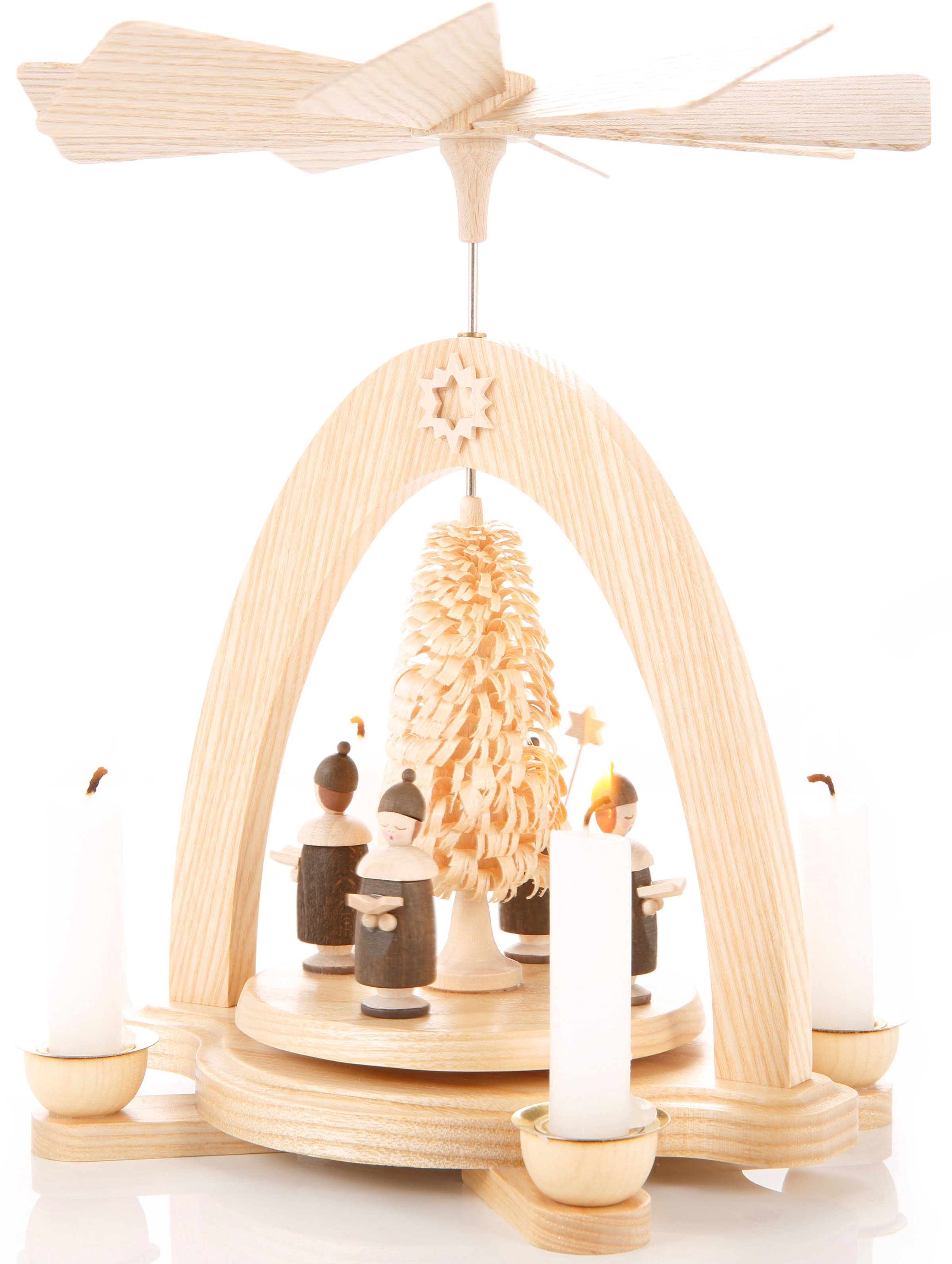 Albin Preissler Weihnachtspyramide "mit Kurrende, Handwerkskunst aus dem Er günstig online kaufen