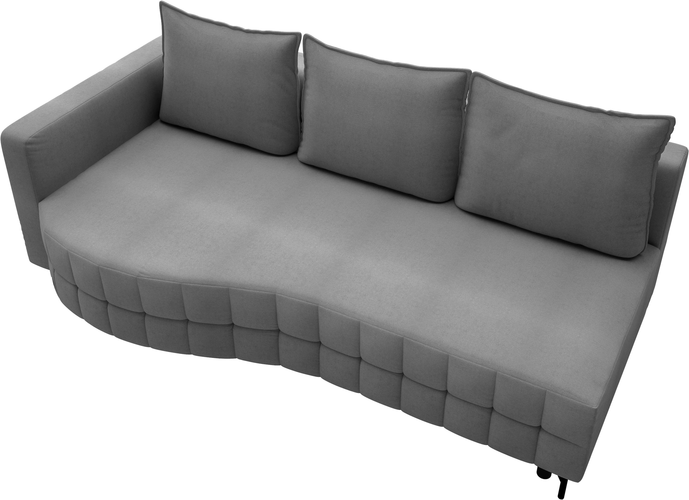 exxpo - sofa fashion Loungesofa »T wiggy Schlafsofa mit Bettfunktion und Bettkasten,«, komfortabler Federkern, super Sitzkomfort, elegante Formensprache