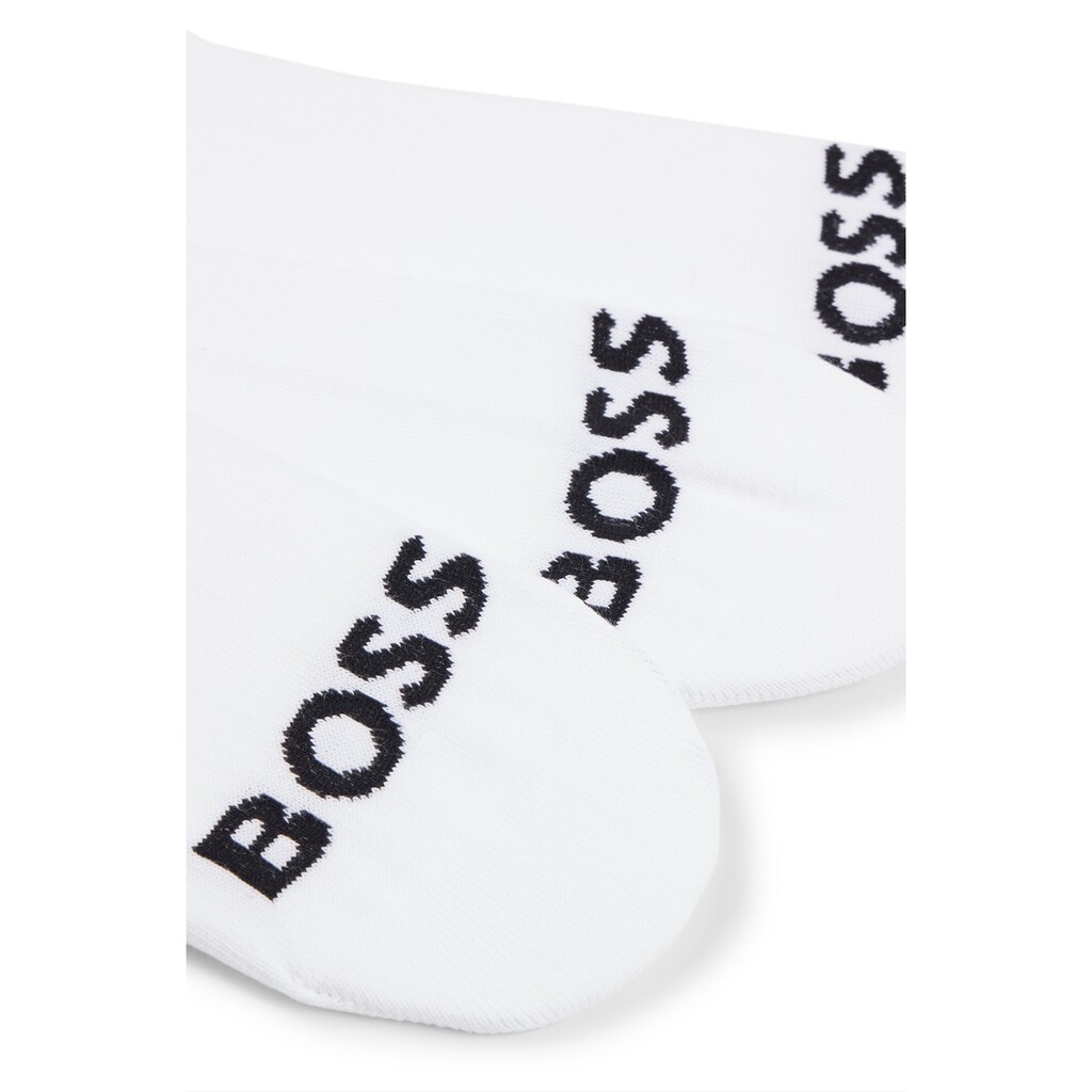 BOSS Sneakersocken »3P AS Logo CC W«, (Packung, 3er), mit BOSS Logoschriftzug