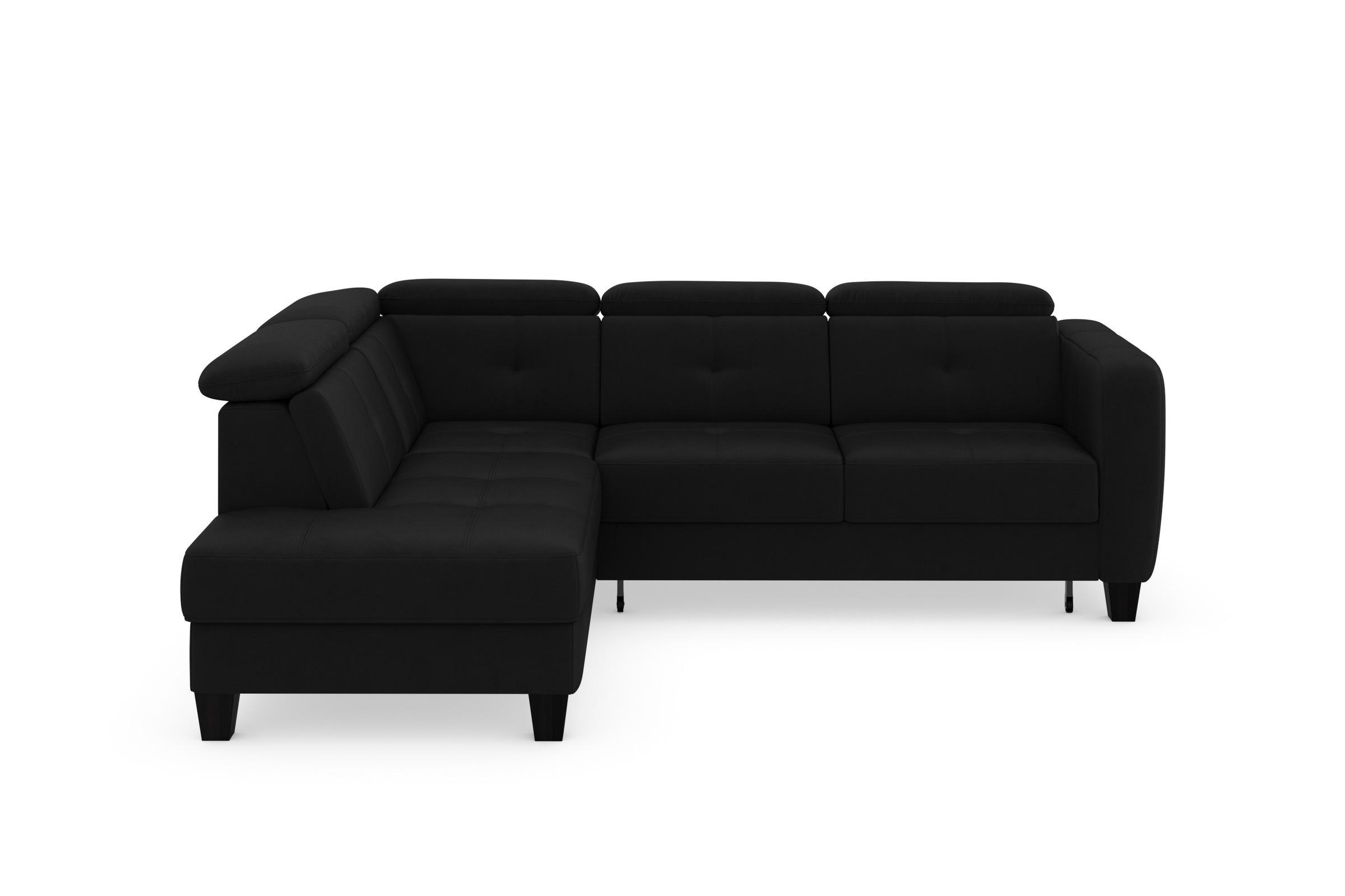 sit&more Ecksofa »Belluci L-Form«, inklusive Federkern, wahlweise mit Bettfunktion und Bettkasten
