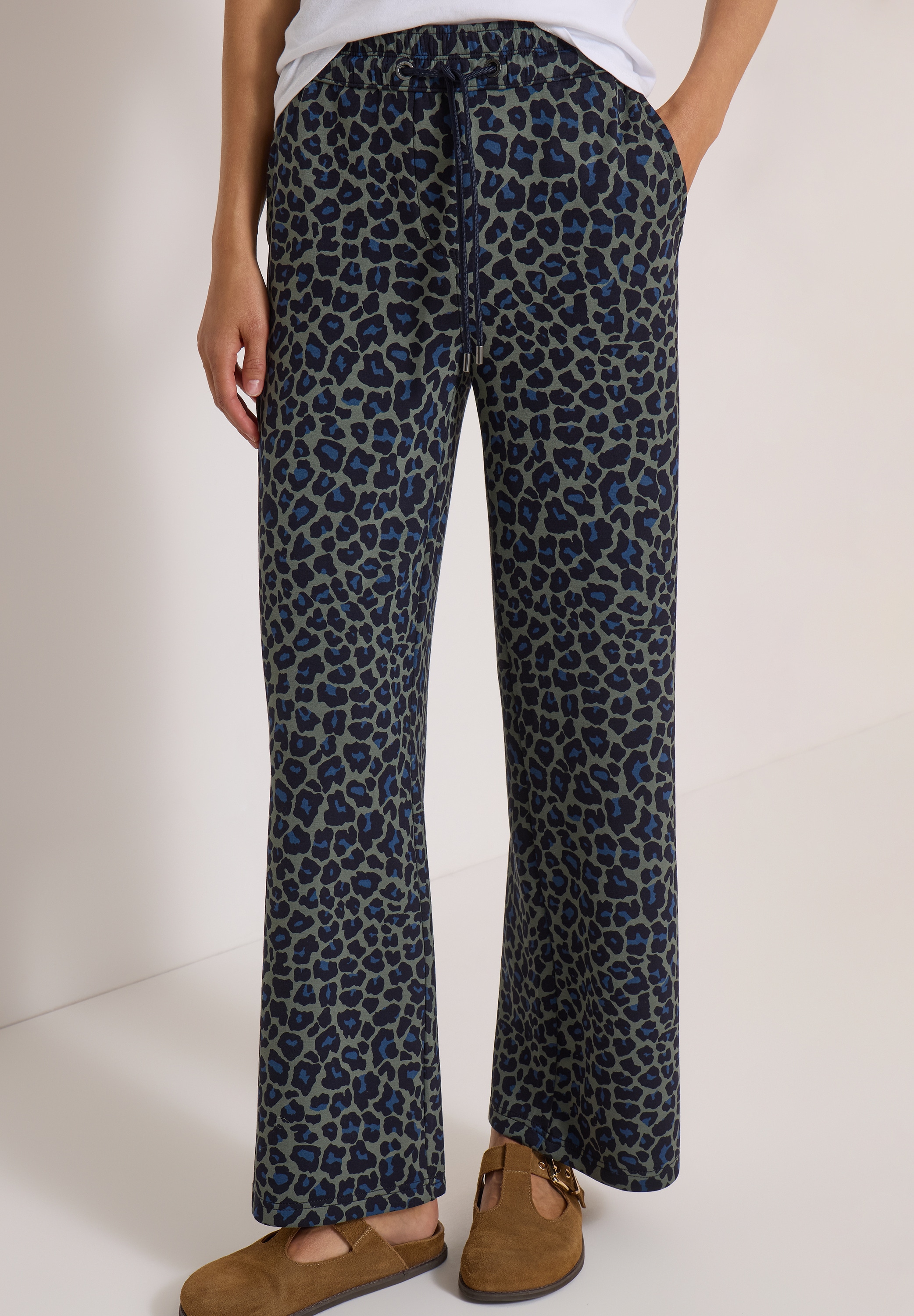 Cecil Stoffhose "Style Neele" Viskosemix in Silk-Touch-Qualität, Elastikbund, Animal Print