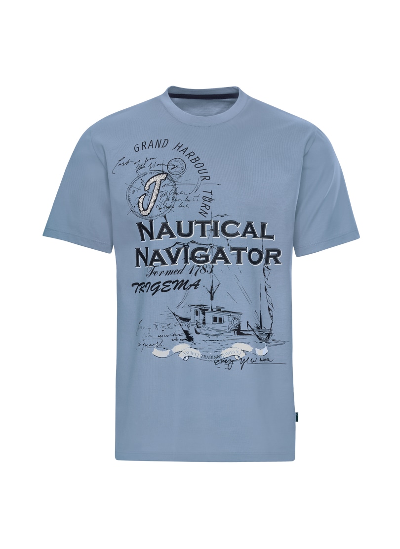 Trigema T-Shirt "TRIGEMA T-Shirt mit großem Printmotiv "Nautical Navigator" günstig online kaufen