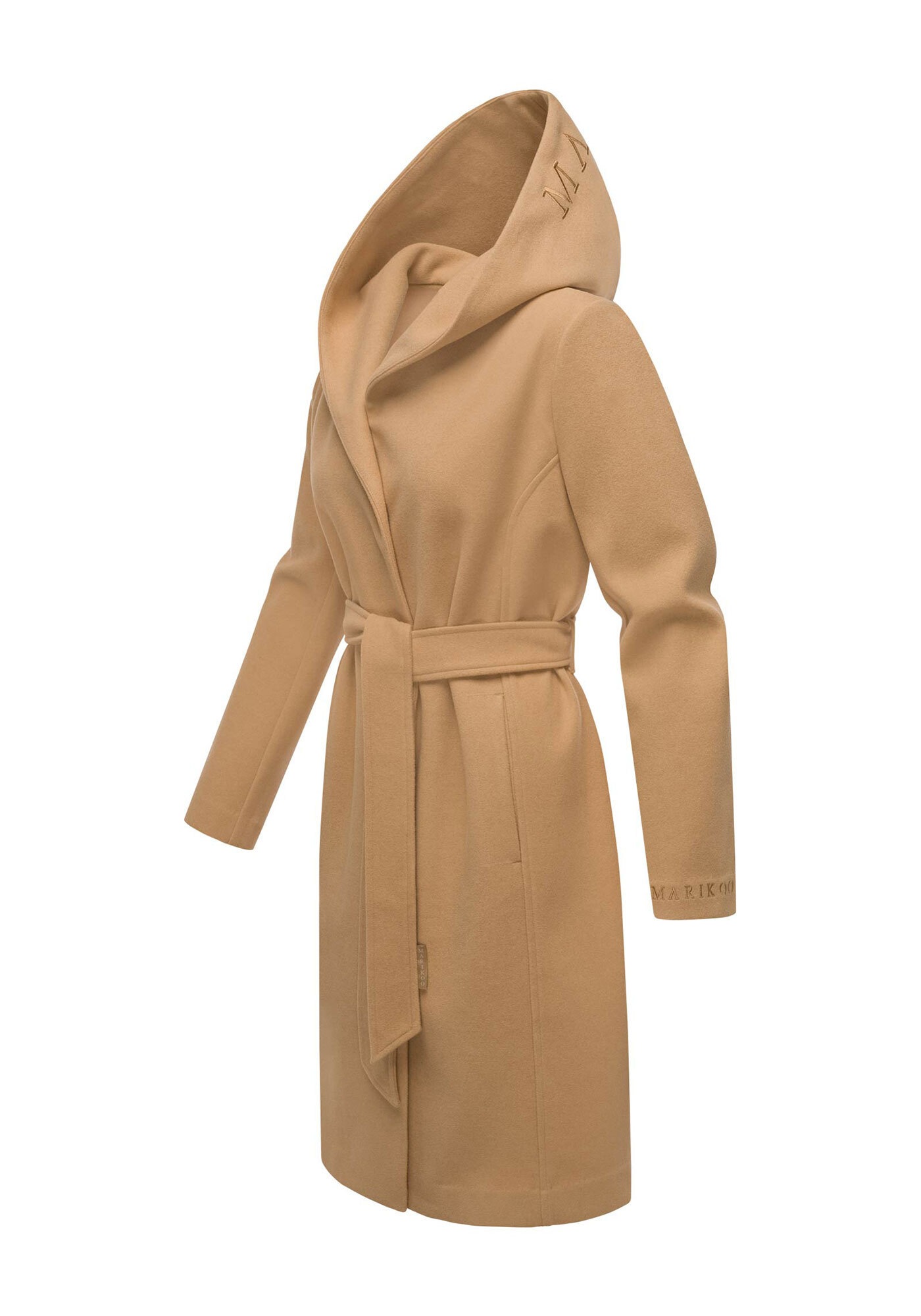Marikoo Kurzmantel "Kailii", Eleganter Wickel Mantel mit Taillengürtel und günstig online kaufen