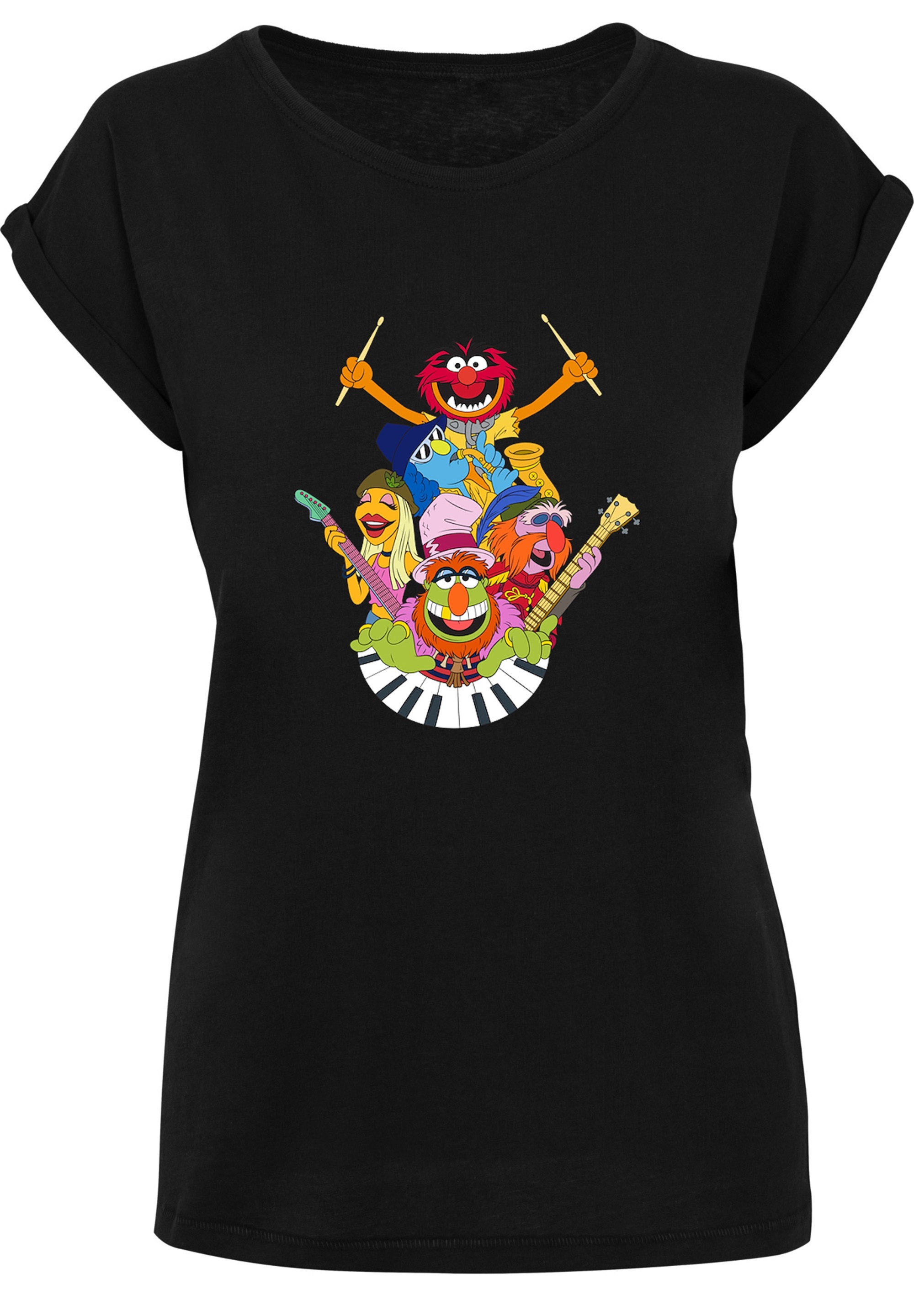 F4NT4STIC T-Shirt »Disney Muppets Dr. Teeth and The Electric Mayhem«, Print