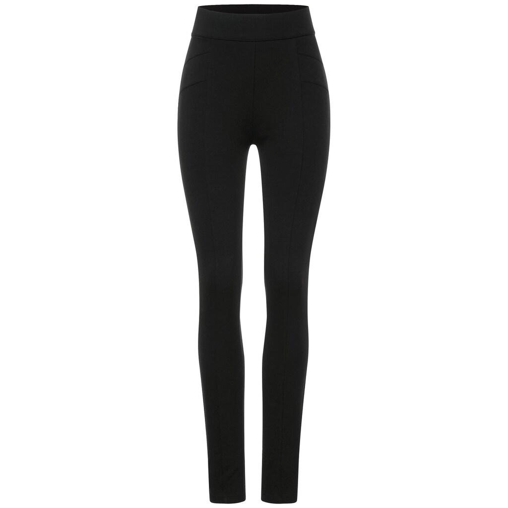 STREET ONE Leggings, softer Materialmix