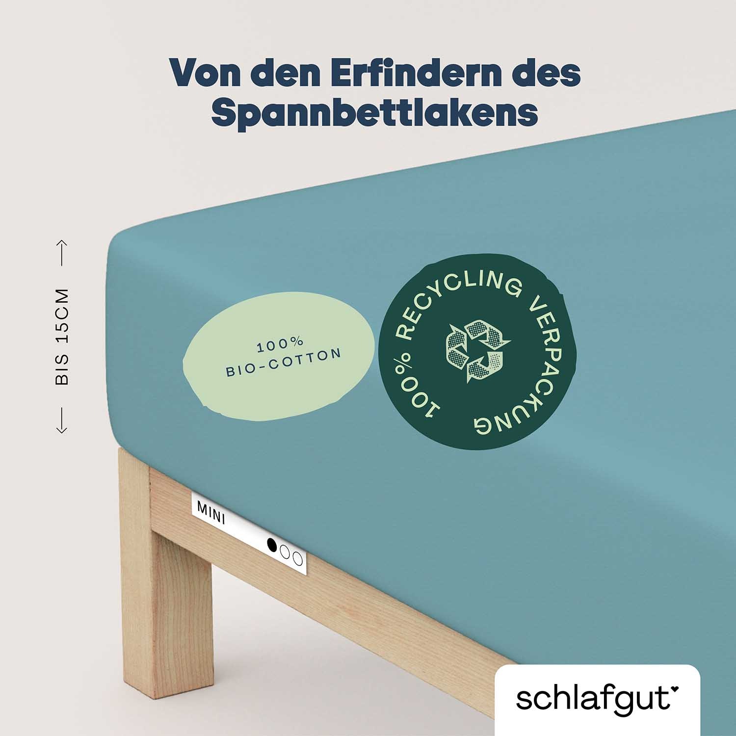 Schlafgut Spannbettlaken »Casual Mini Spannbettlaken«, für Kinder, MADE IN GREEN by OEKO-TEX®