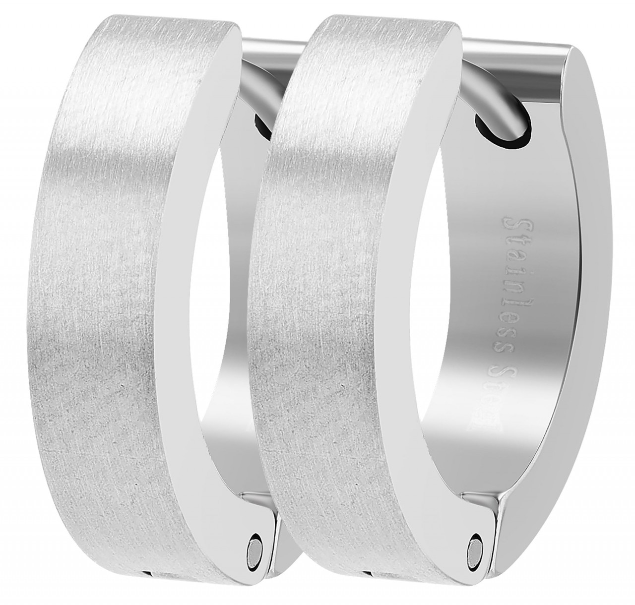 Adelia´s Paar Creolen »Unisex Creolen aus Edelstahl Ø 12 mm«