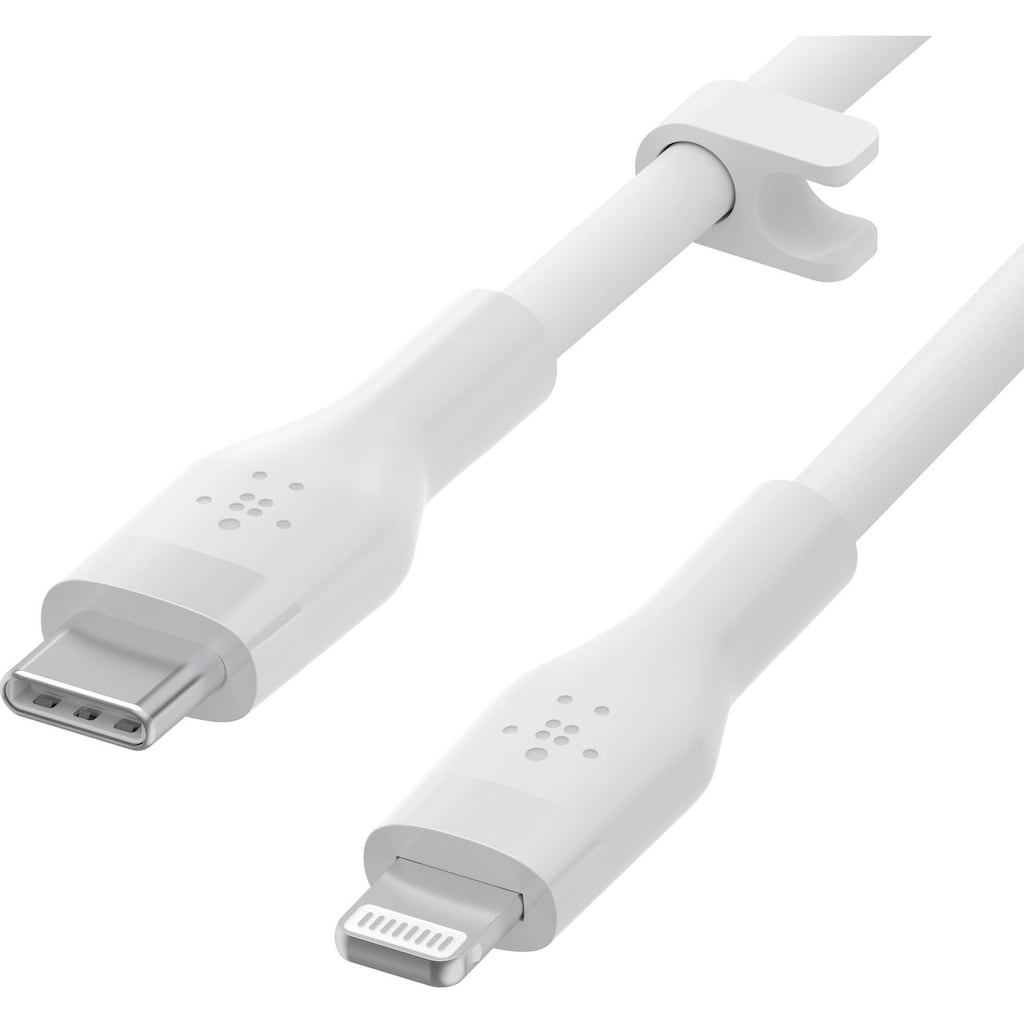 Belkin Smartphone-Kabel »BOOST CHARGE Flex USB-C-Kabel mit Lightning Connector«, USB-C-Lightning, 200 cm