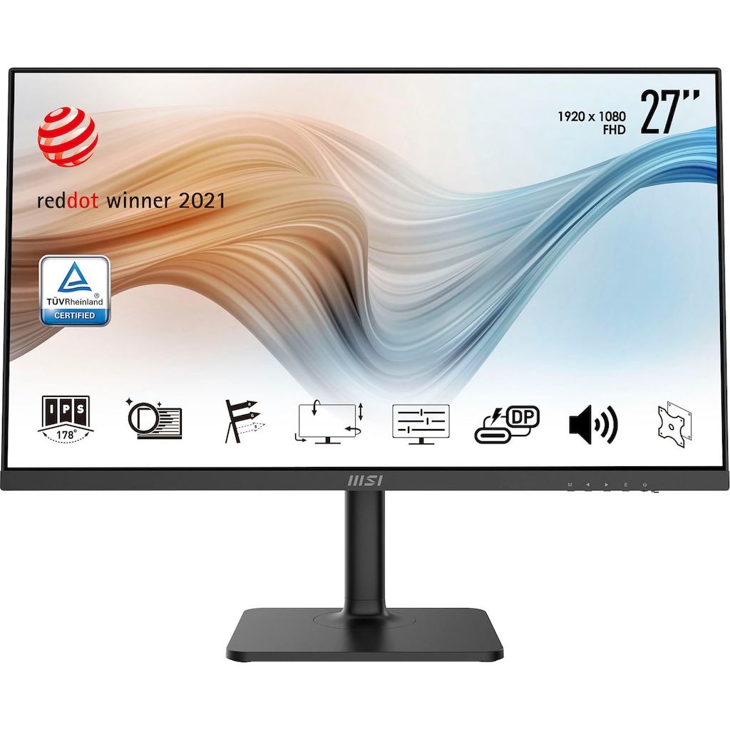 MSI LED-Monitor »Modern MD271P«, 69 cm/27 Zoll, 1920 x 1080 px, Full HD, 5 ms Reaktionszeit, 75 Hz