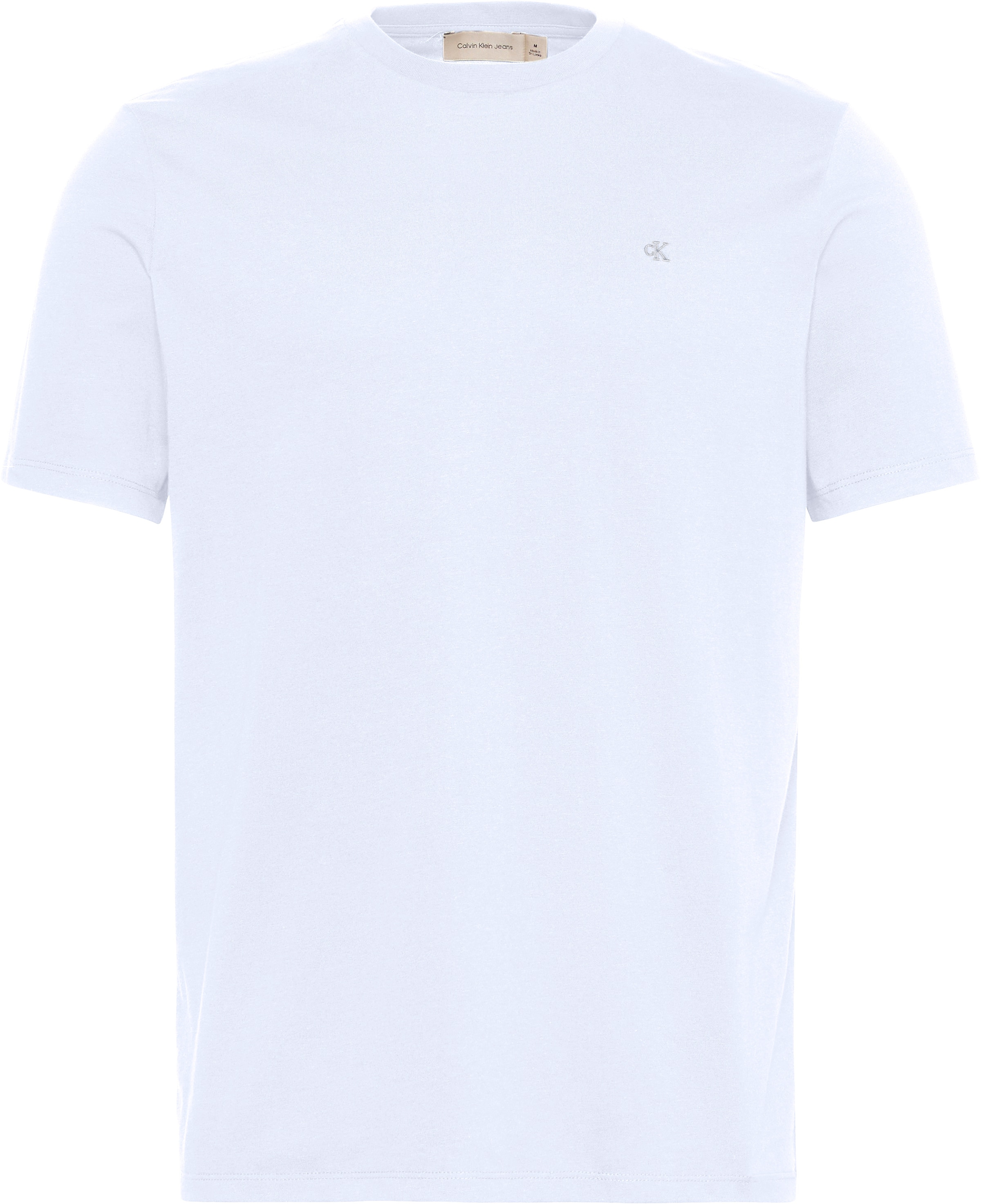 Calvin Klein Jeans T-Shirt »SS SMOOTH CTTN SOLID CREWNK TEE«, mit Logo