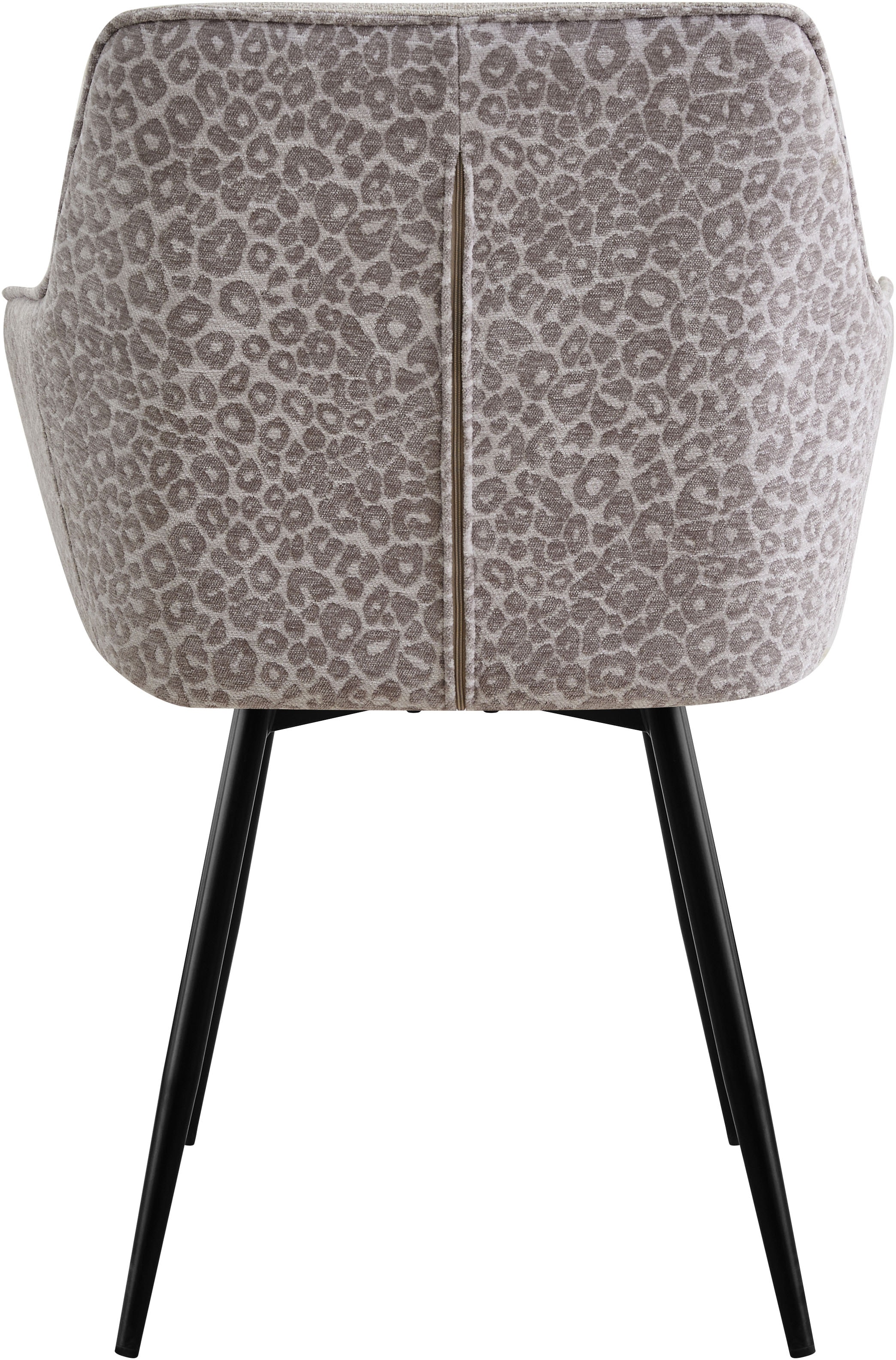 OTTO home Esszimmerstuhl »Lincoln« (Set) 2 Stk.moderner Stuhl mit Leopardenlook, Webstoff und 360°-Drehfunktion