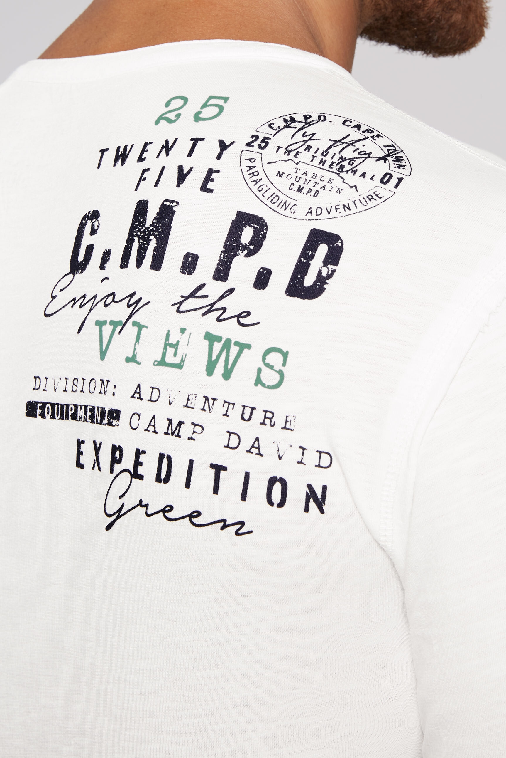 CAMP DAVID Langarmshirt, aus Baumwolle