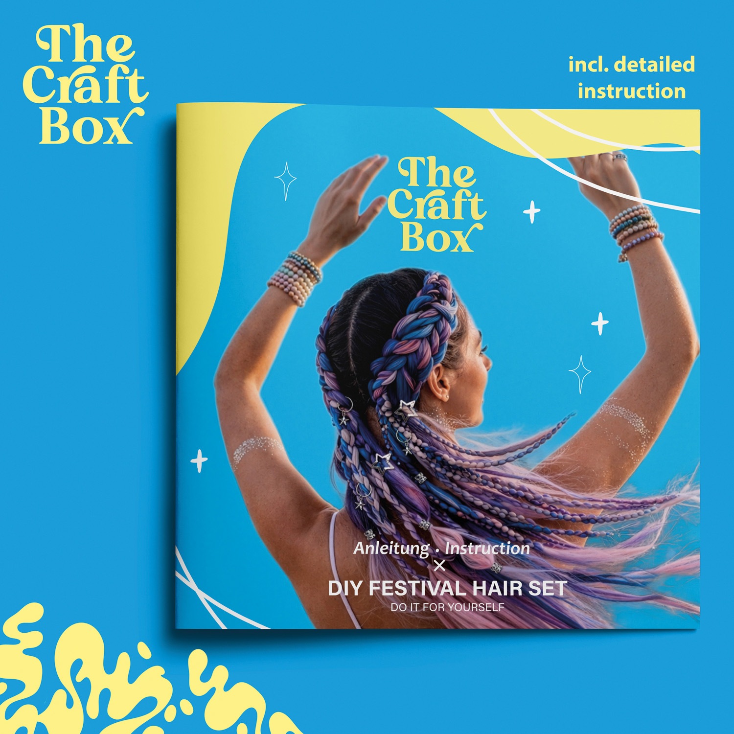 Lena® Kreativset »The Craft Box, DIY Festival Hair Set«