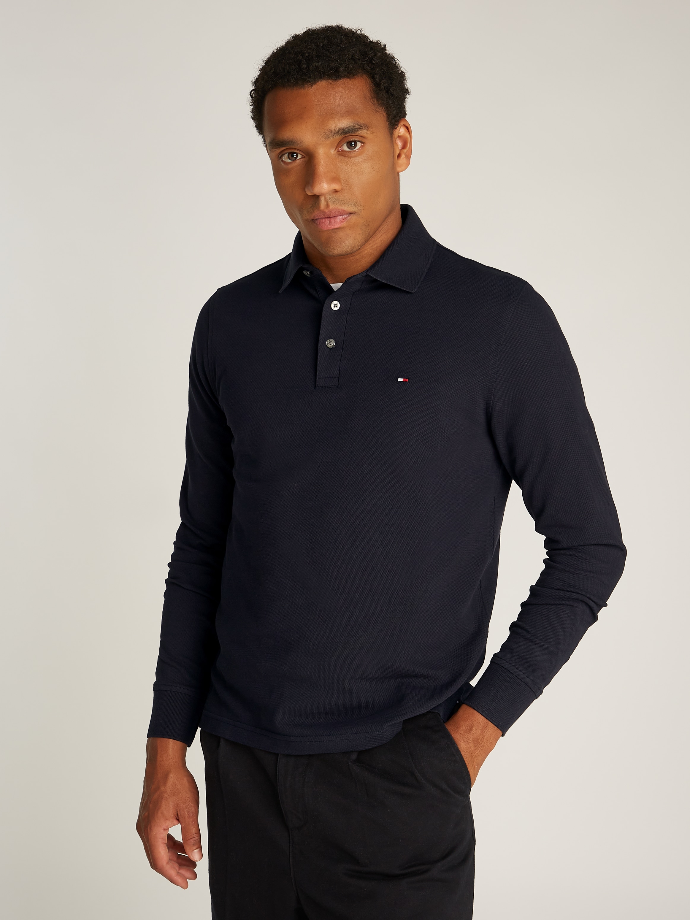 Tommy Hilfiger Langarm-Poloshirt "1985 SLIM LS POLO" günstig online kaufen