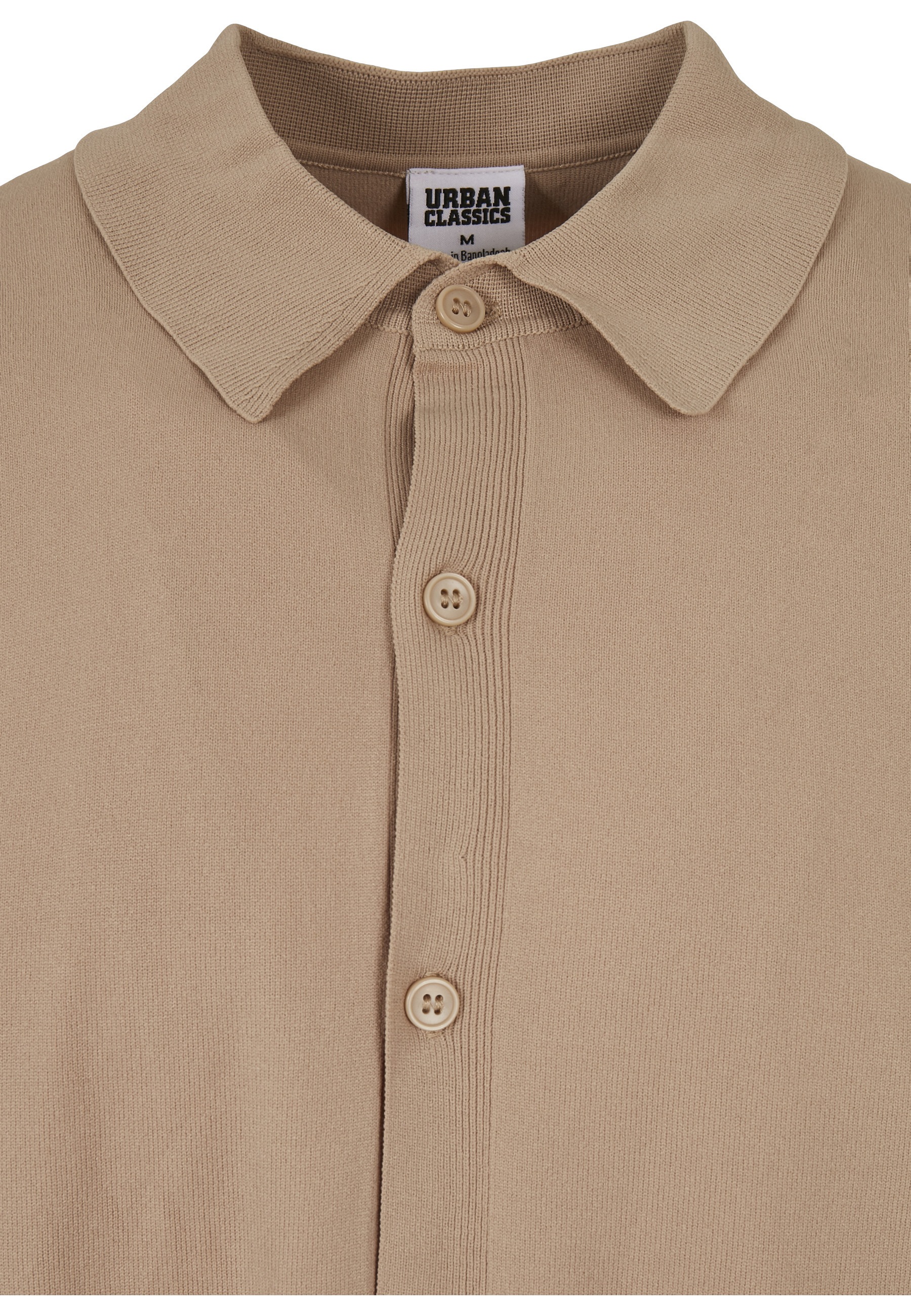 URBAN CLASSICS Langarmhemd »Urban Classics Herren Knitted Shirt« 1