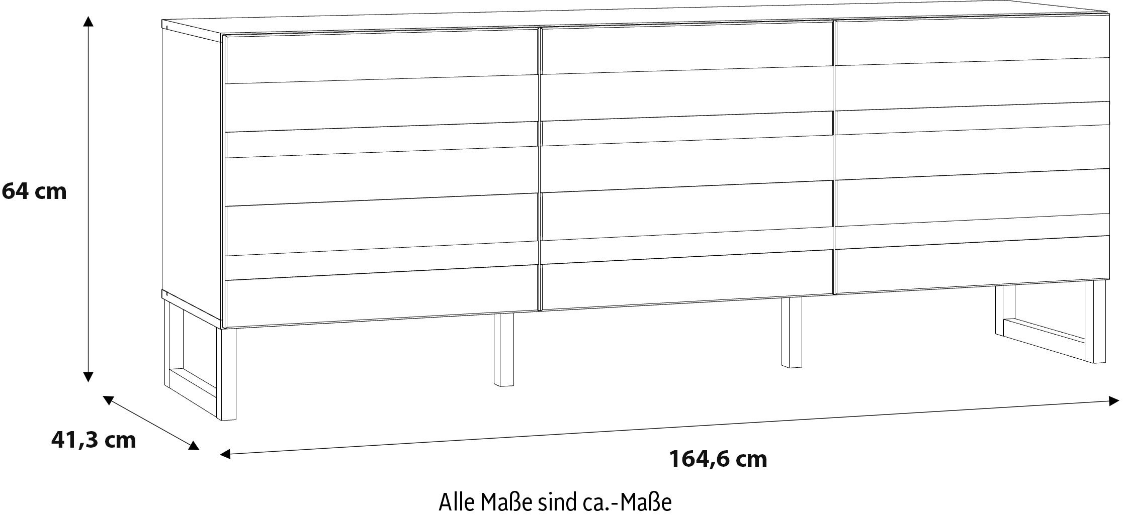 FORTE Lowboard »Bretania TV-Board, TV-Schrank«