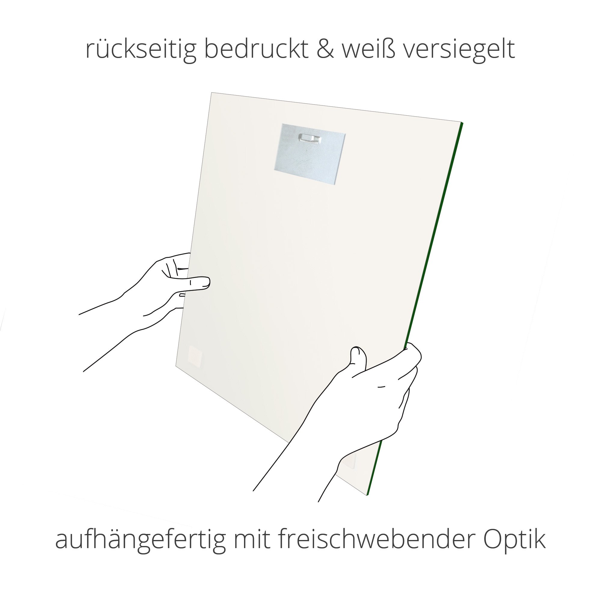 Größen der Wildtiere, BAUR Artland »Ein afrikanischen St.), in kaufen Glasbild | Savanne«, verschiedenen (1 Morgen in