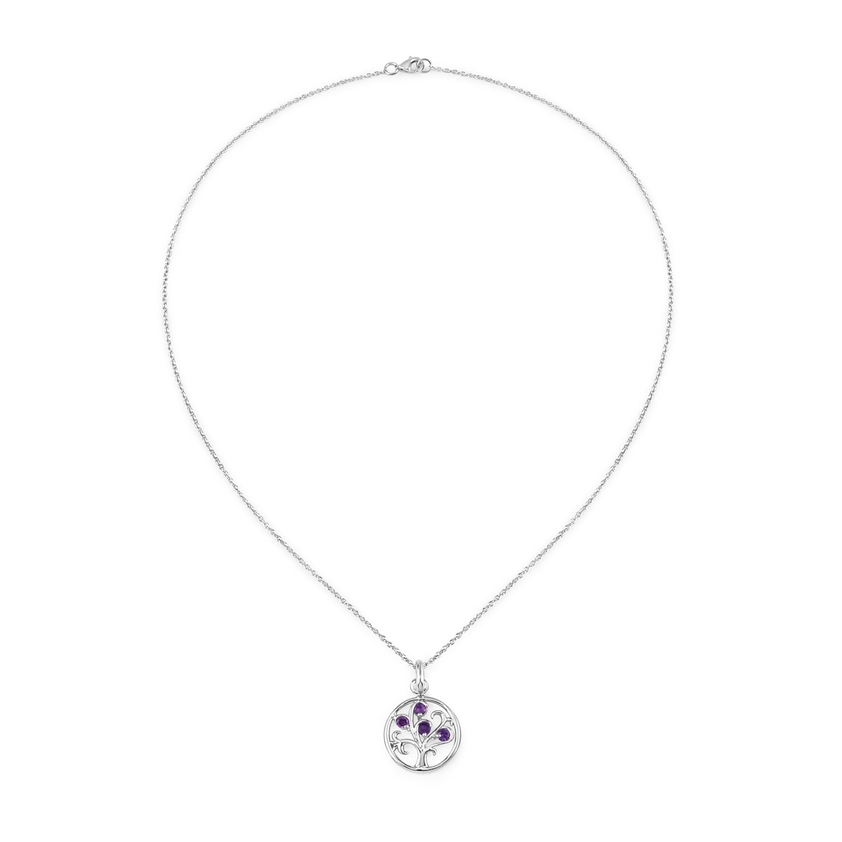 Kette mit Anhänger RAFAELA DONATA "K145", silber, Halsketten, Damen, 45cm,mit Steinen, Materialmix, aus Sterling Silber 2