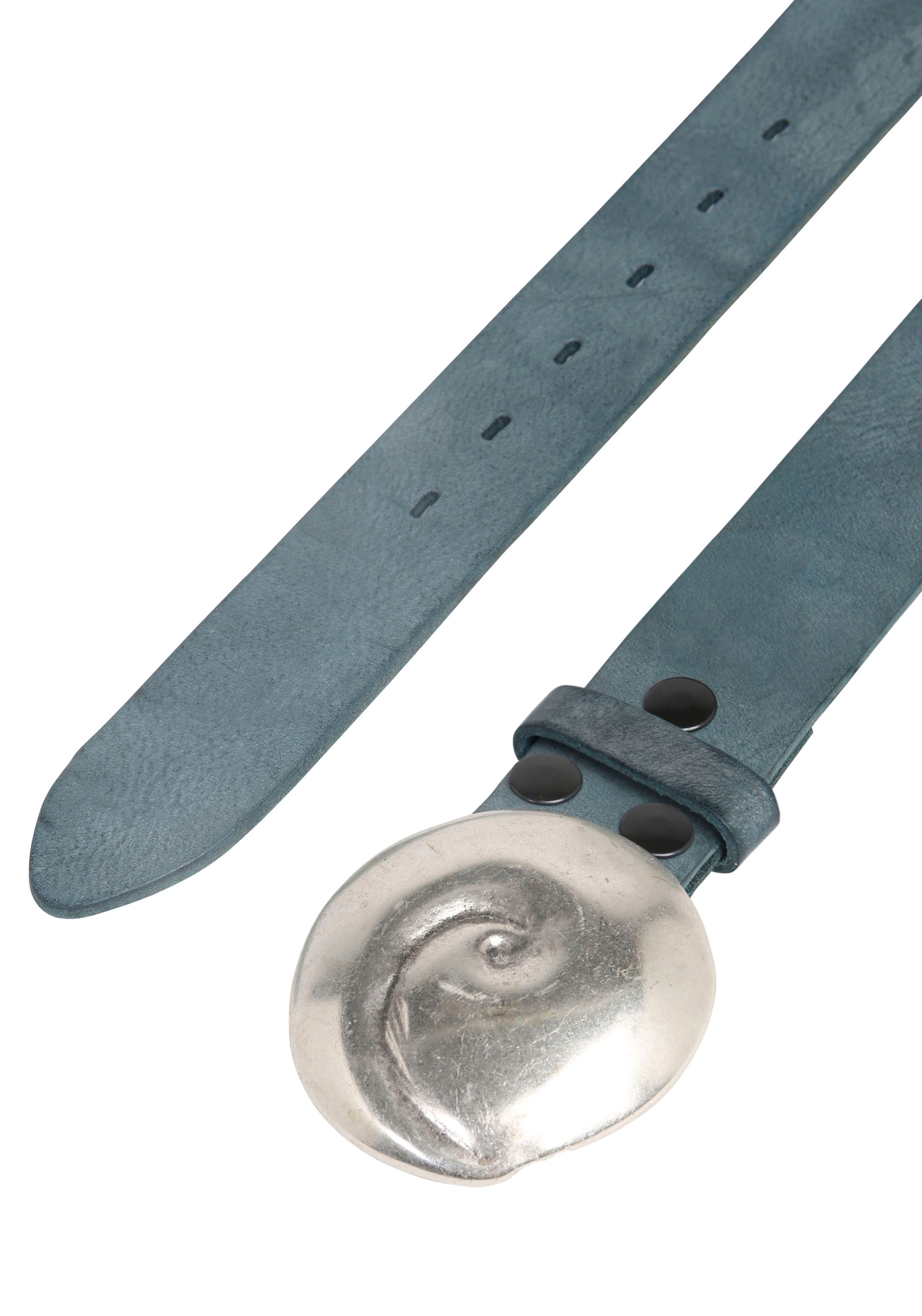 Rettungsring Gürtel Ledergürtel, mit austauschbarer Schließe "Muschel Rund günstig online kaufen