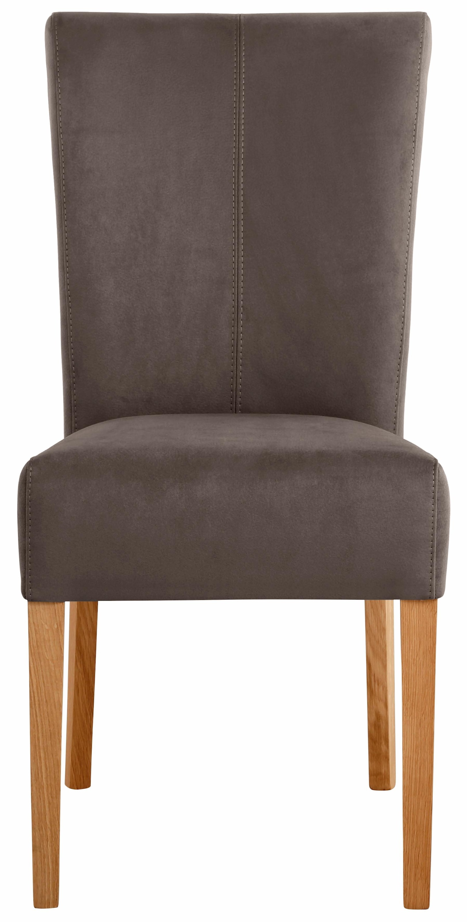 Home affaire Esszimmerstuhl »Queen Polsterstuhl BESTSELLER«, (Set), 4 St., Luxus-Microfaser, verschiedene Bezüge, Gestell Massivholz