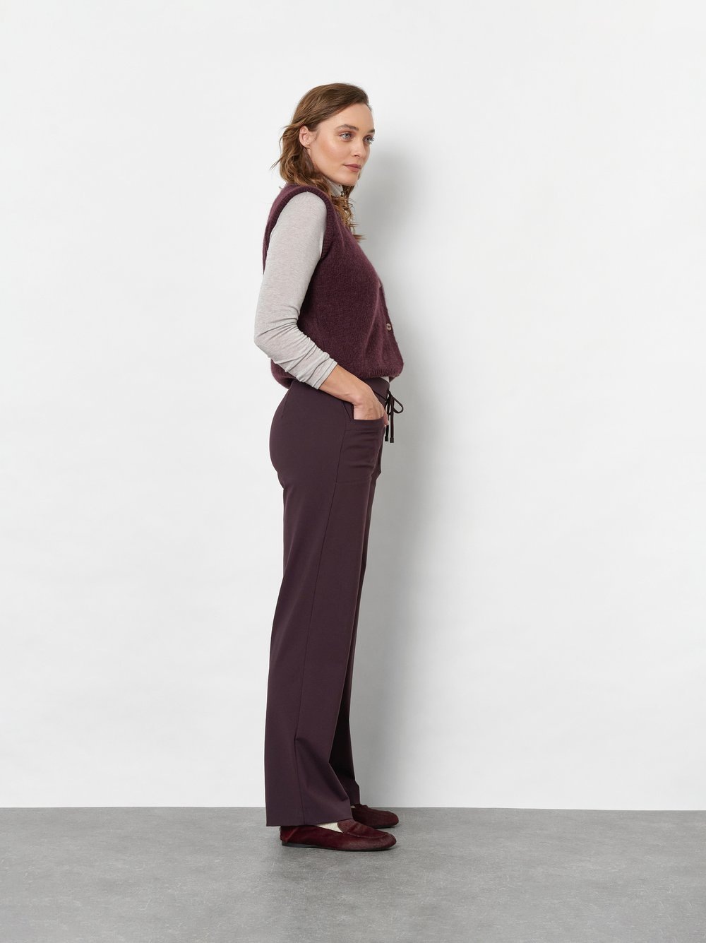 TONI Stoffhose "Sue Wide" mit Gummizug und Stretch