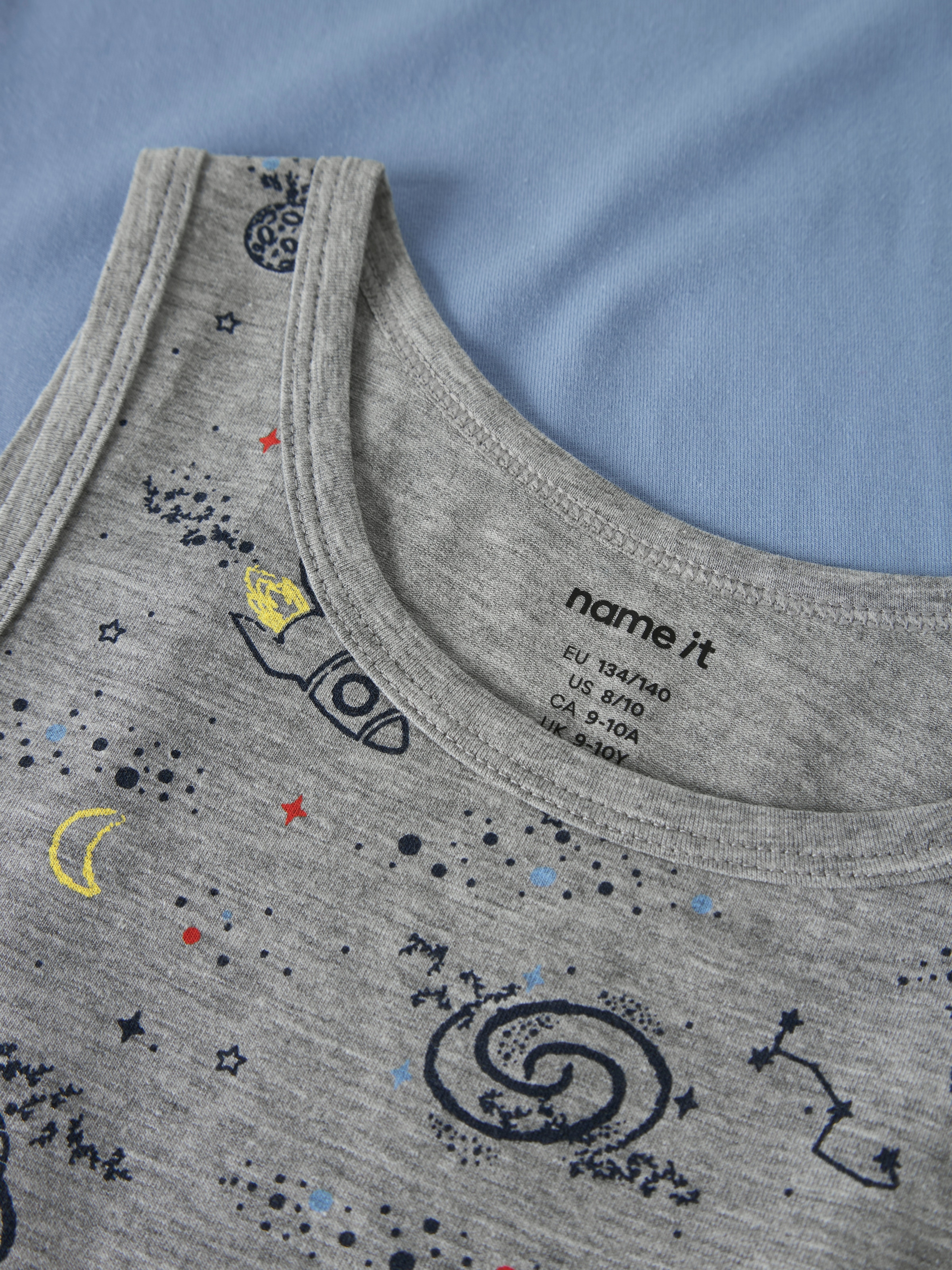 Name It Unterhemd »NKMTANK TOP 2P GREY SPACE NOOS« Packung, 2 Stk.
