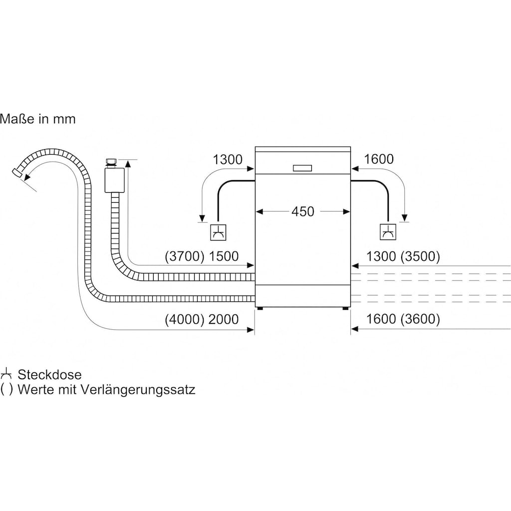 BOSCH Standgeschirrspüler »SPS6ZMW29E«, Serie 6, SPS6ZMW29E, 10 Maßgedecke