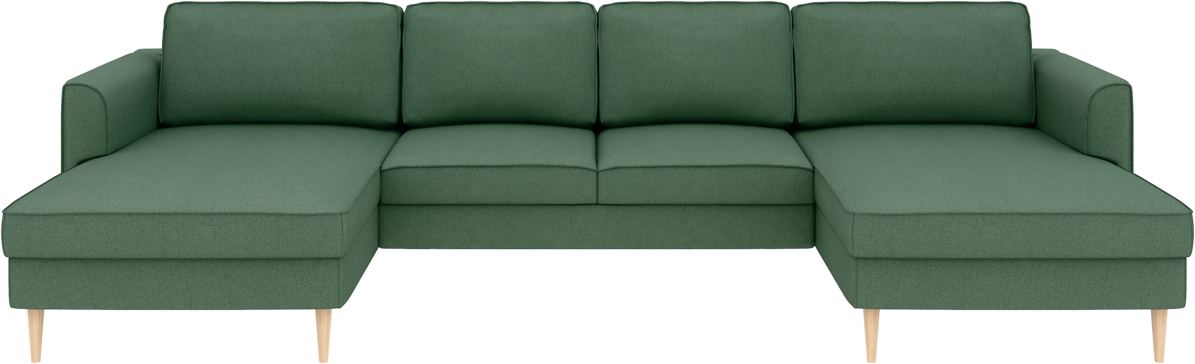 Home affaire Wohnlandschaft »Booster Couch wahlweise mit Schlaffunktion und Bettkasten-auch in Cord«, Sofa in U-Form, Breite 305 cm