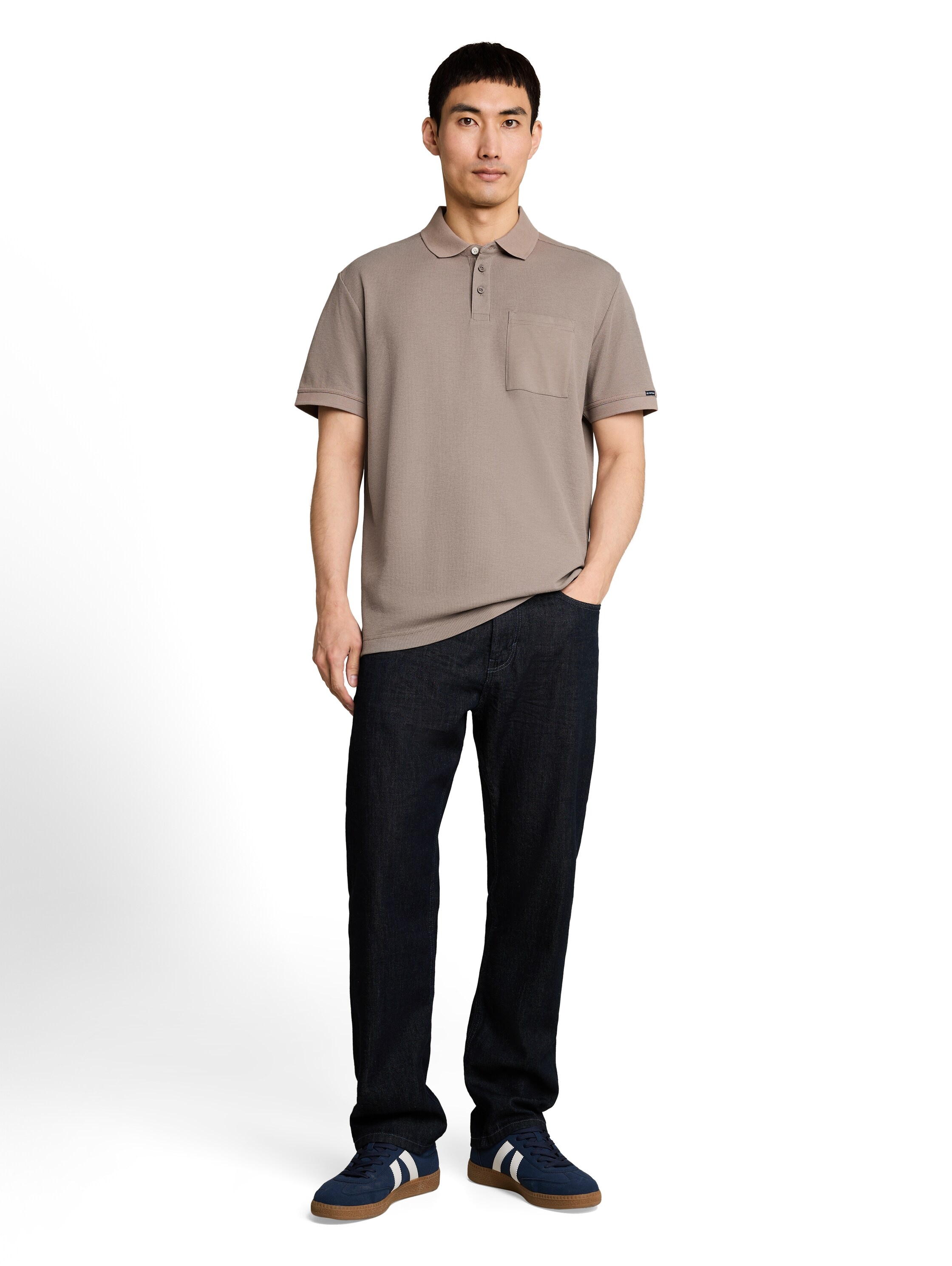 TOM TAILOR Poloshirt Sommer-Poloshirt mit Knopfleiste