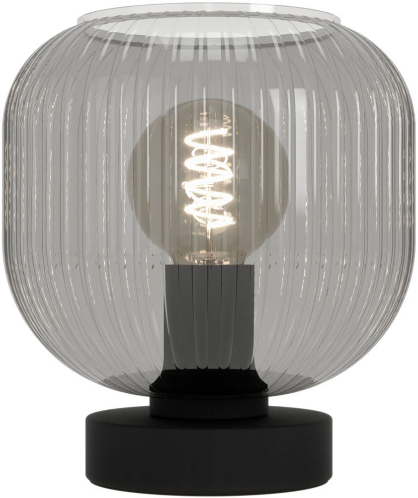 EGLO LED Tischleuchte »DASMINA« E27 1 Stk. Tischlampe, Wohnzimmer, Schlafzimmer, Glas, Ø 20 cm, Höhe 21,5 cm