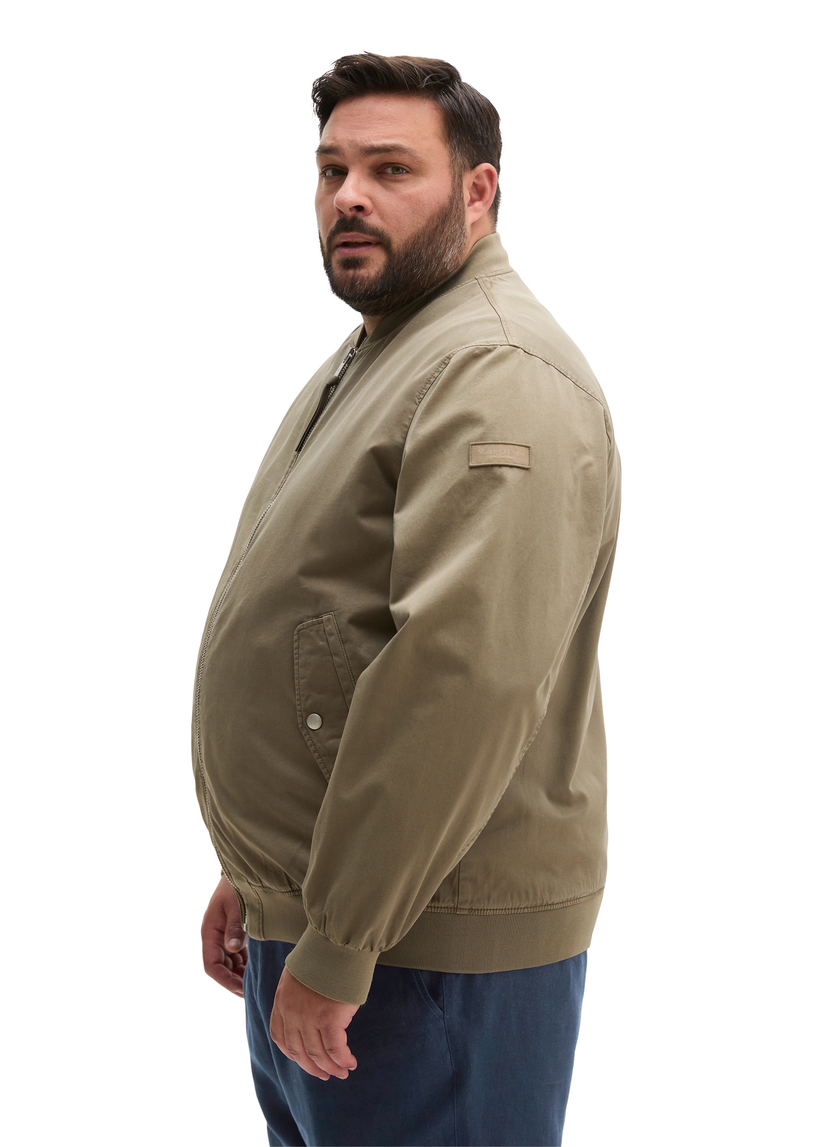Marc O'Polo Outdoorjacke »aus Bio-Baumwoll-Twill« ohne Kapuze