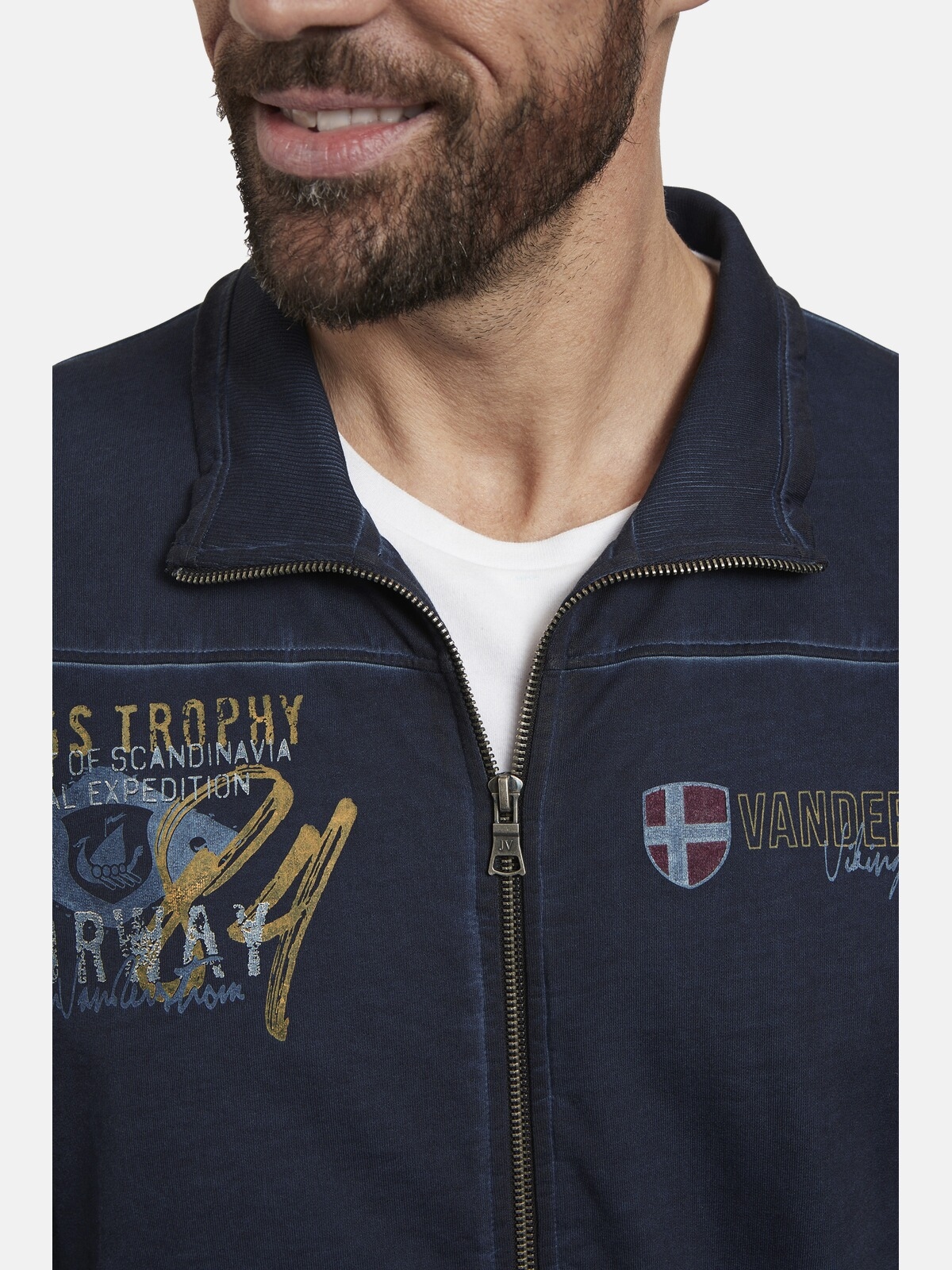 Jan Vanderstorm Sweatjacke »Sweatjacke SIVID«