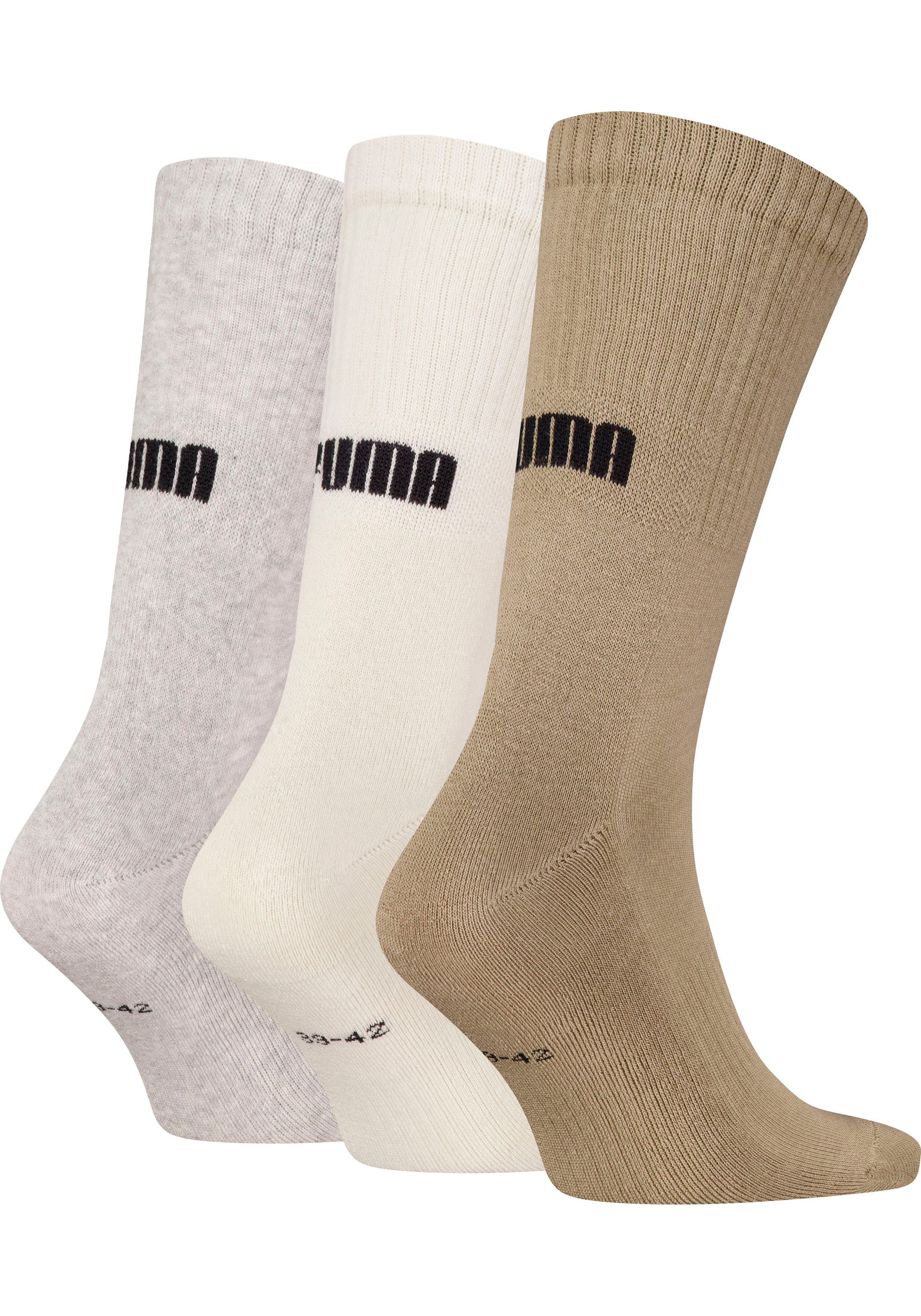 PUMA Socken "PUMA UNISEX CUSHIONED NEXT CREW 3P", (3 Paar, 3 Paar), mit Zon günstig online kaufen