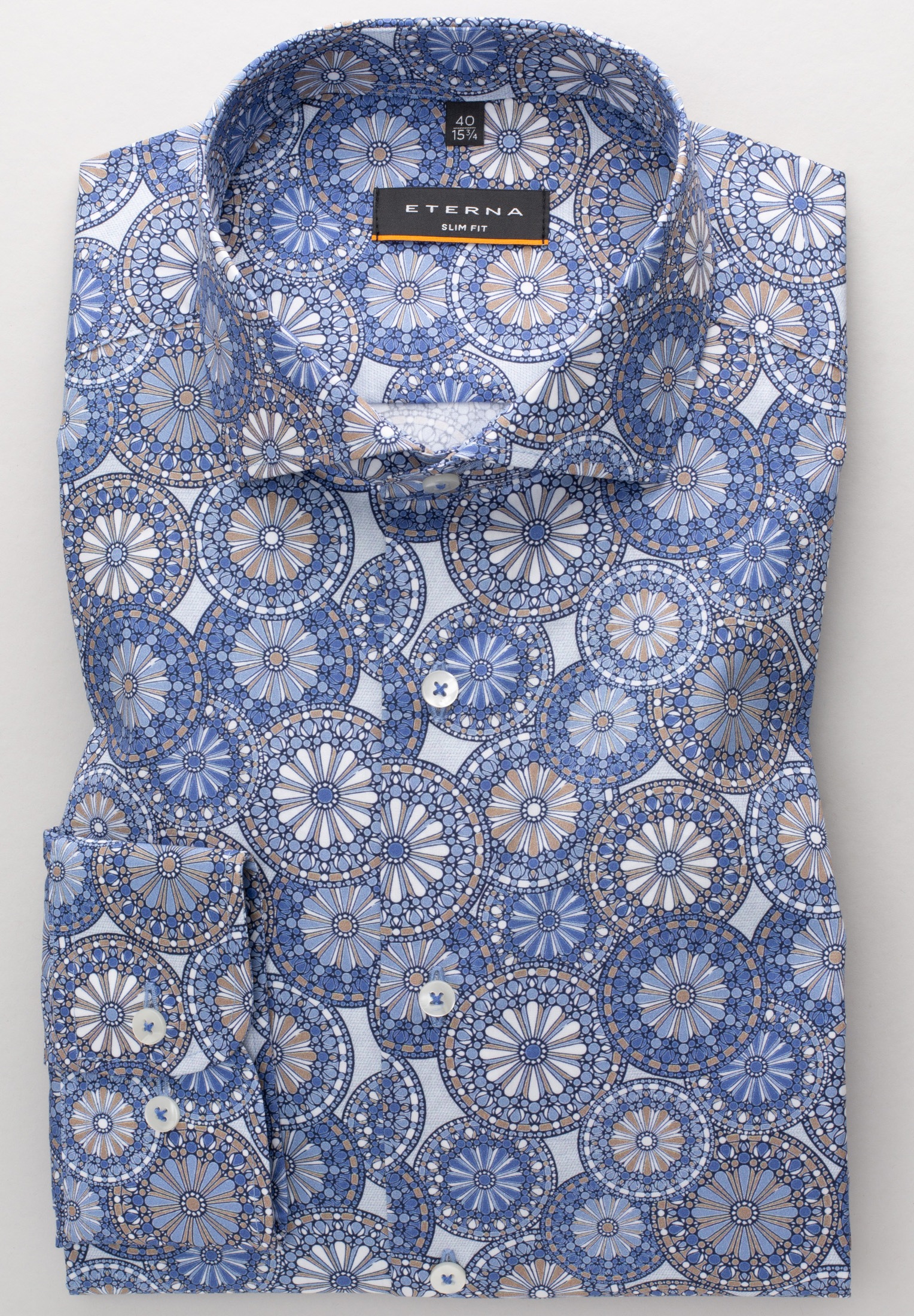 Eterna Langarmhemd »SLIM FIT«, EASY IRON (bügelleicht)