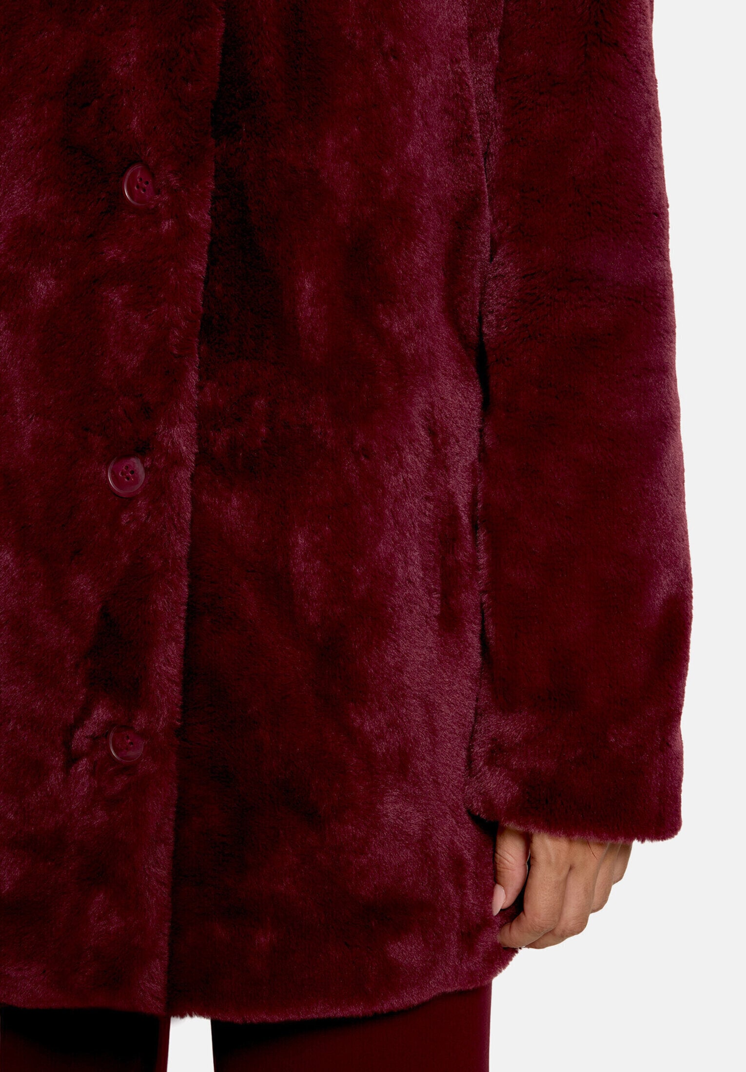 Betty&Co Outdoorjacke »Damen mit Kunstfellkragen«