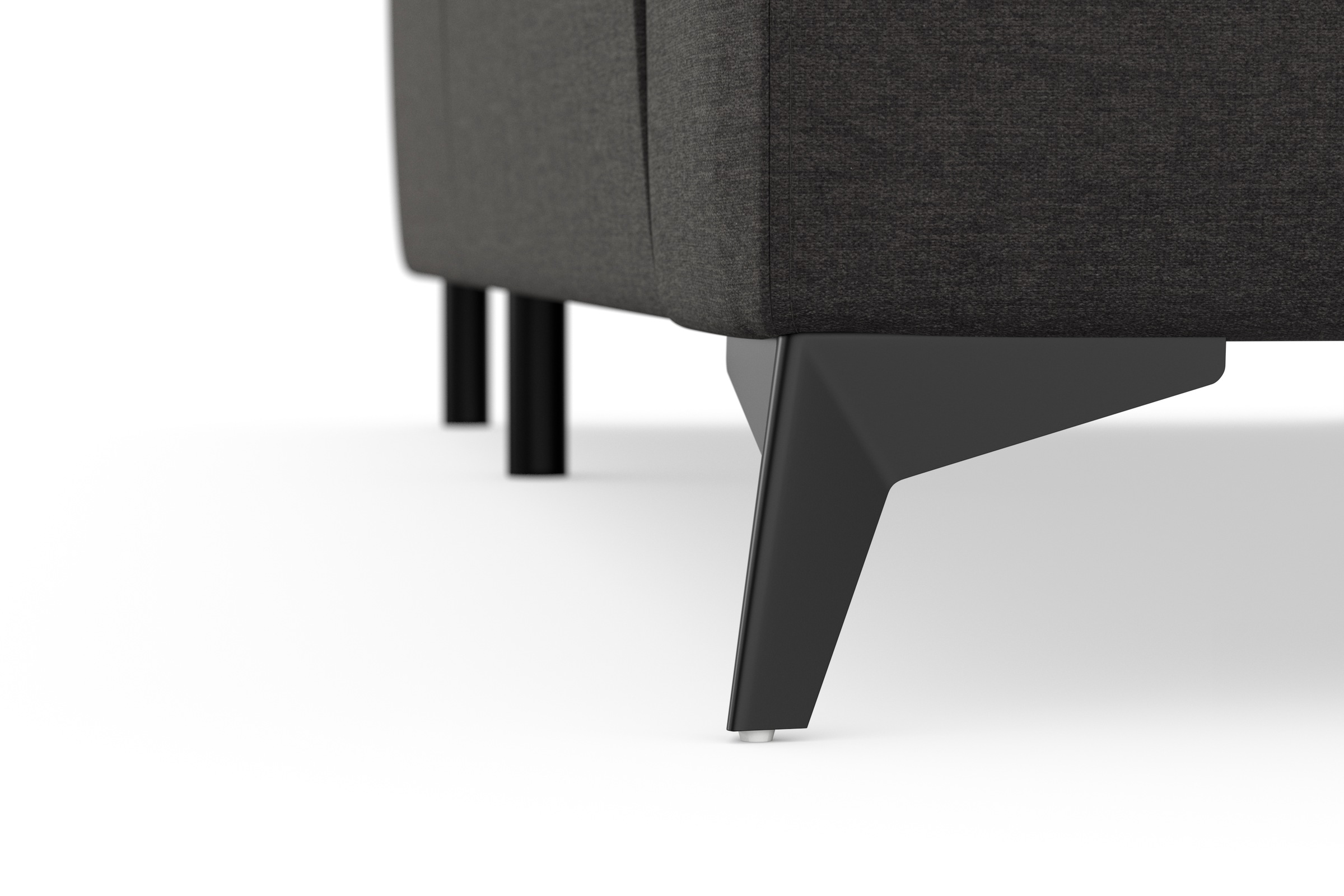 sit&more Ecksofa »Sinatra L-Form«, optinal mit Kopfteilverstellung und Armteilfunktion, Metallfüße