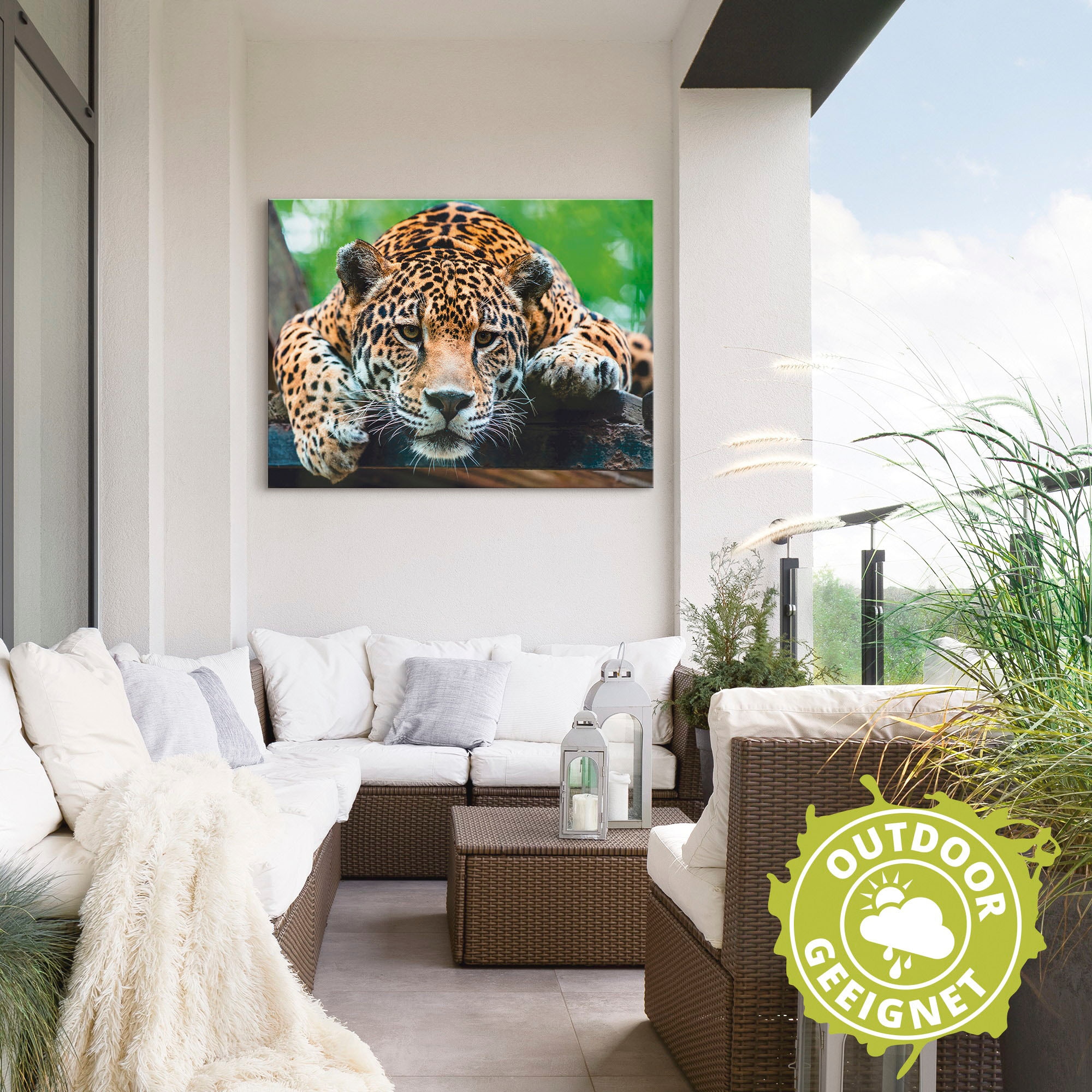 Artland Wandbild »Südamerikanischer Jaguar«, Wildtiere, (1 St.), als Alubild, Outdoorbild, Leinwandbild, Poster, Wandaufkleber
