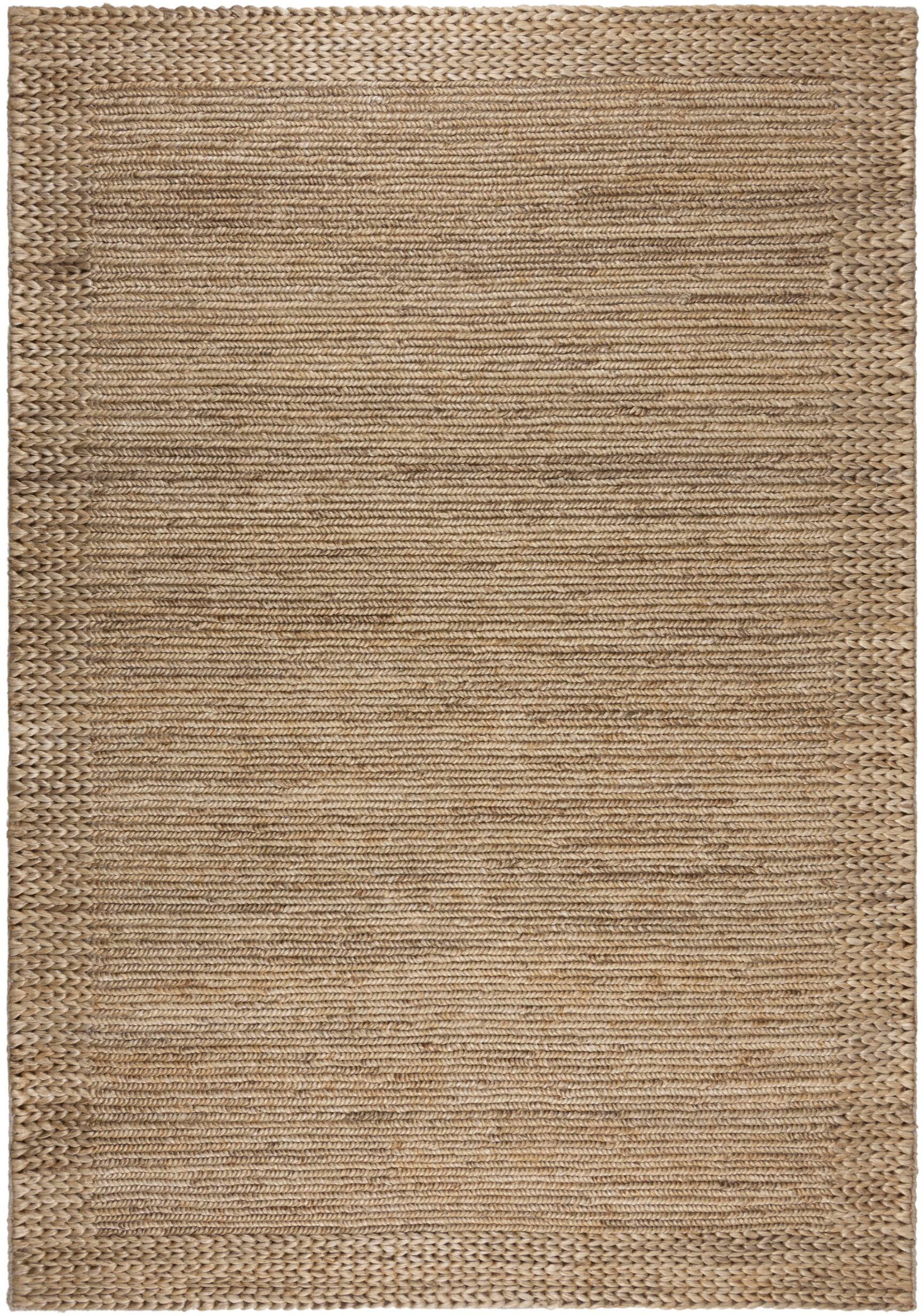 FLAIR RUGS Teppich "Drew mit Bordüre, handgewebt, aus Jute, Soumak-Handflec günstig online kaufen