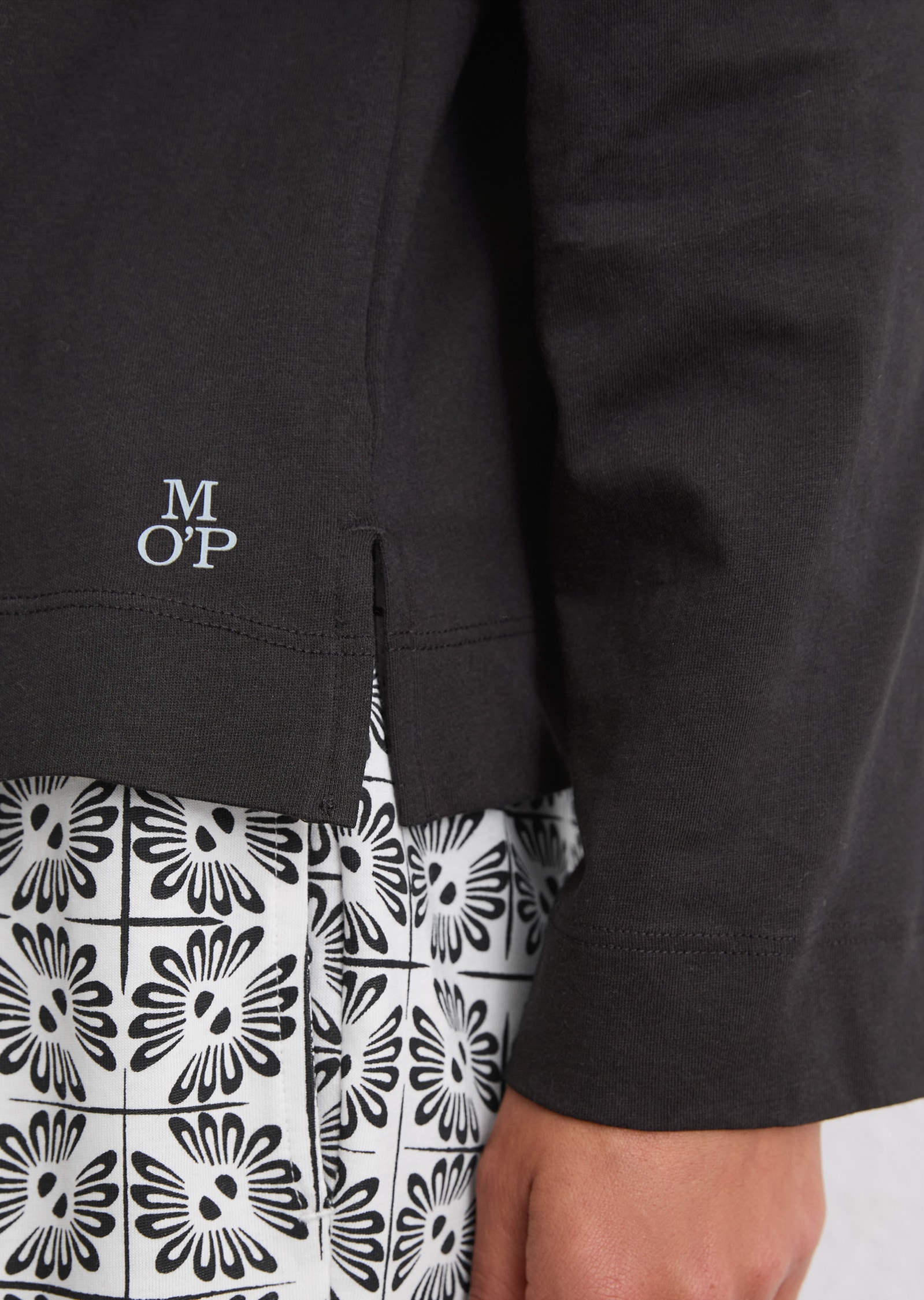 Marc O'Polo Langarmshirt »Mix N Match Cotton Jersey«, Langarm, Baumwolle, atmungsaktiv, weich