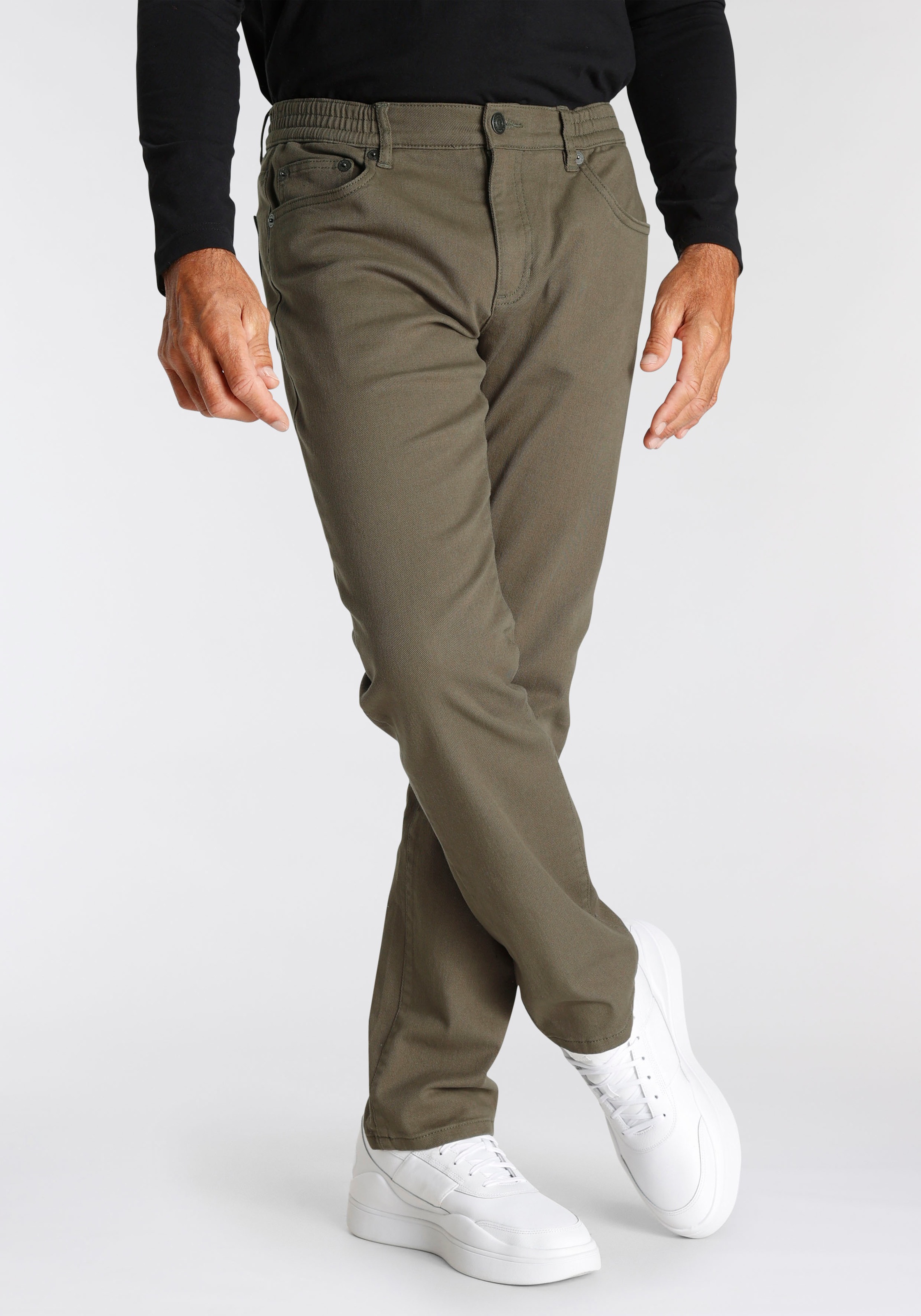 Man's World Dehnbund-Hose Stretch - bequem mit seitlichem Gummizug günstig online kaufen