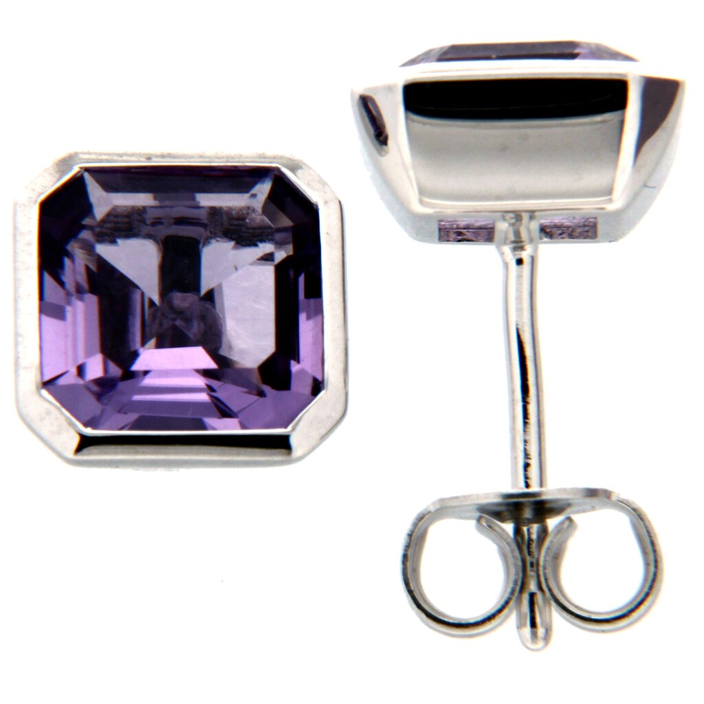 Orolino Paar Ohrstecker »585/- Weißgold Amethyst Achteck« Orolino Paar Ohrstecker »585/- Weißgold Amethyst Achteck«