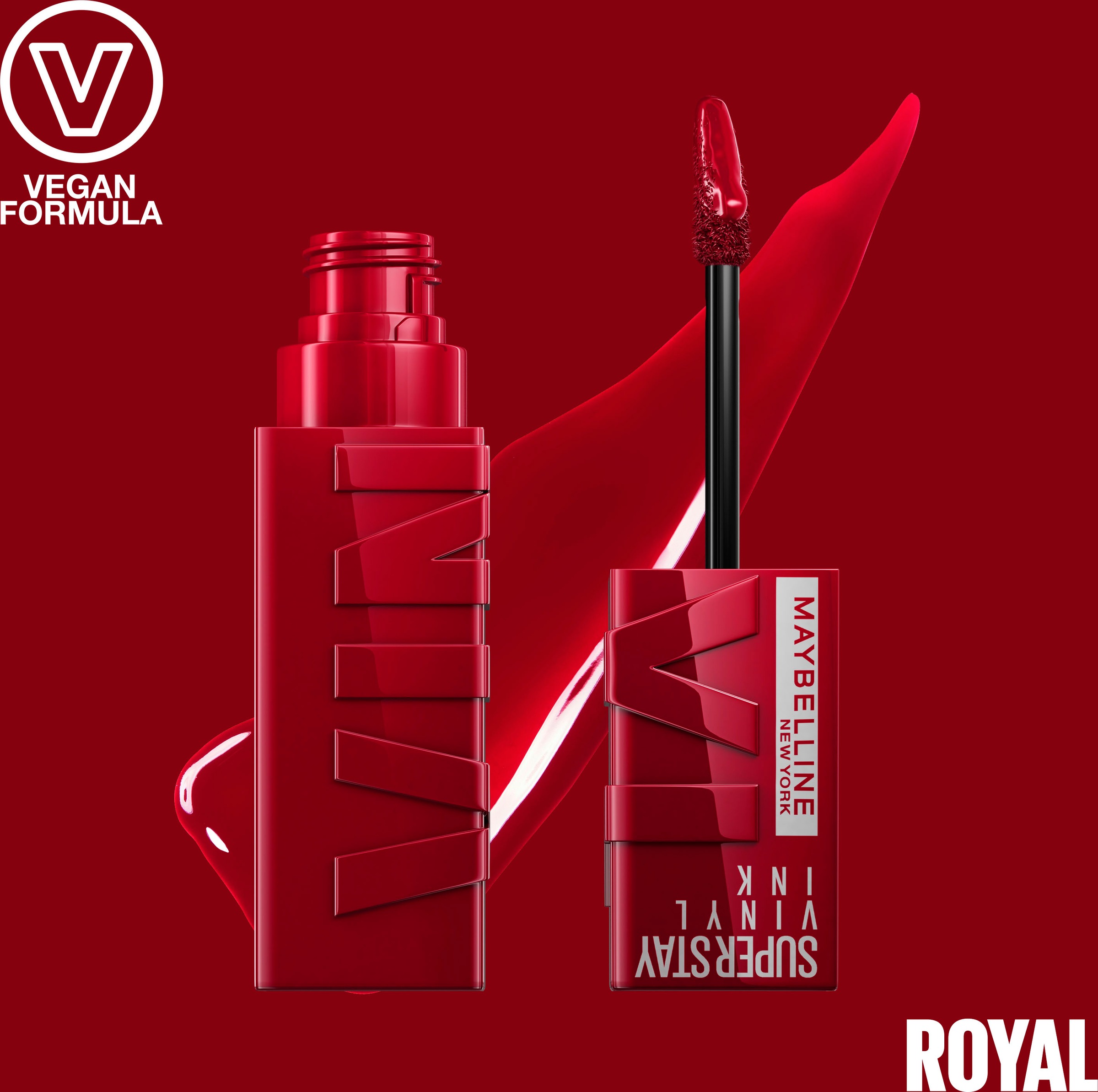 MAYBELLINE NEW YORK Lippenstift »Super Stay Vinyl Ink«, mit natürlichen Inhaltstoffen