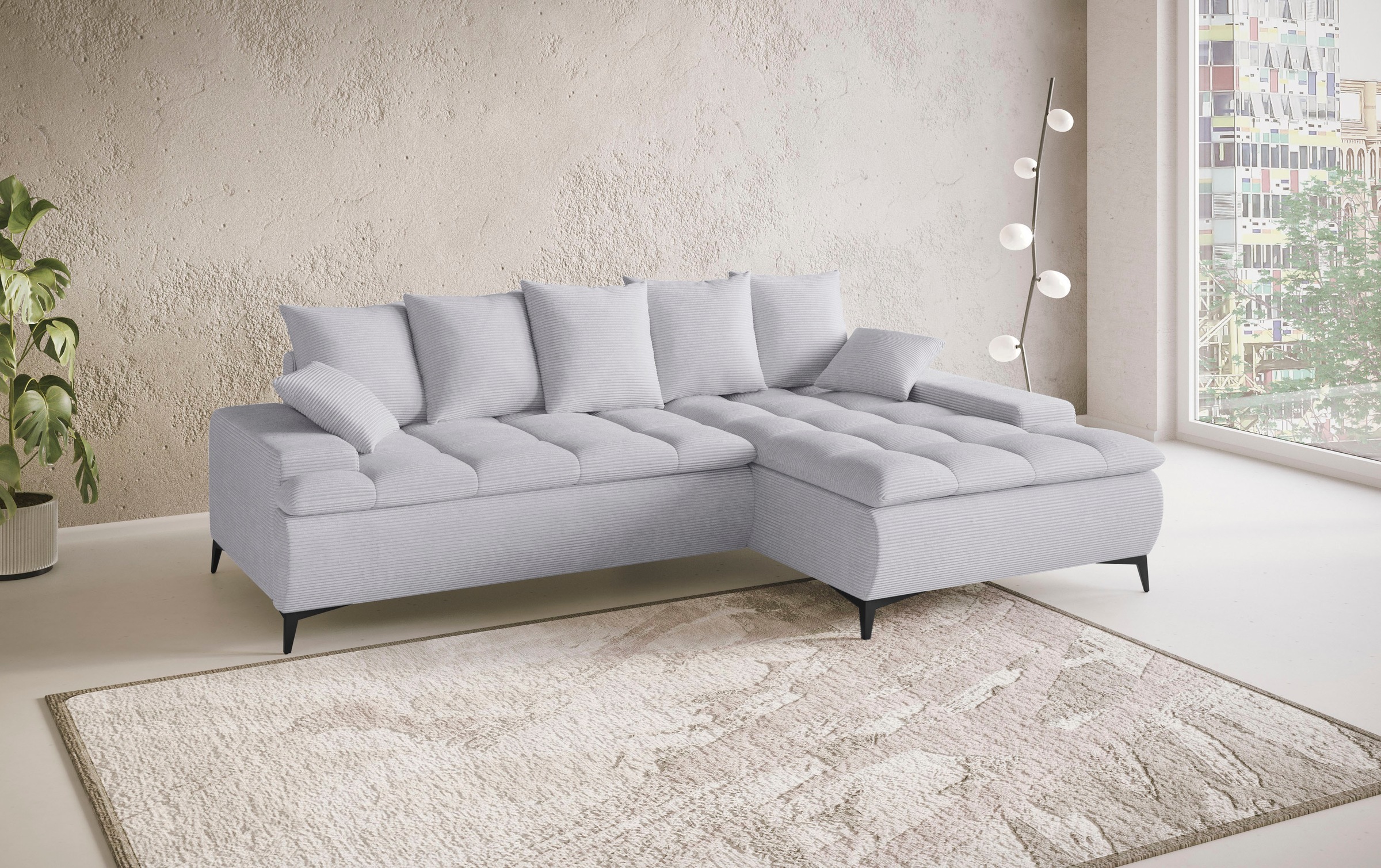 Mr. Couch Ecksofa "Haiti III, L-Form", Mit Kaltschaum, bis 140 kg belastbar günstig online kaufen