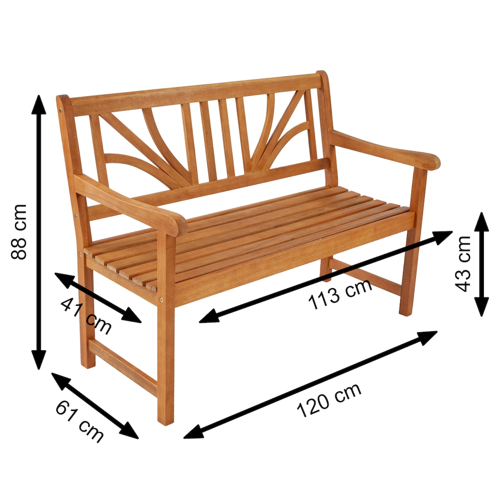 indoba Garten-Essgruppe »Lotus«, (4 tlg.), Gartenset - IND-70104-LOSE4GB2