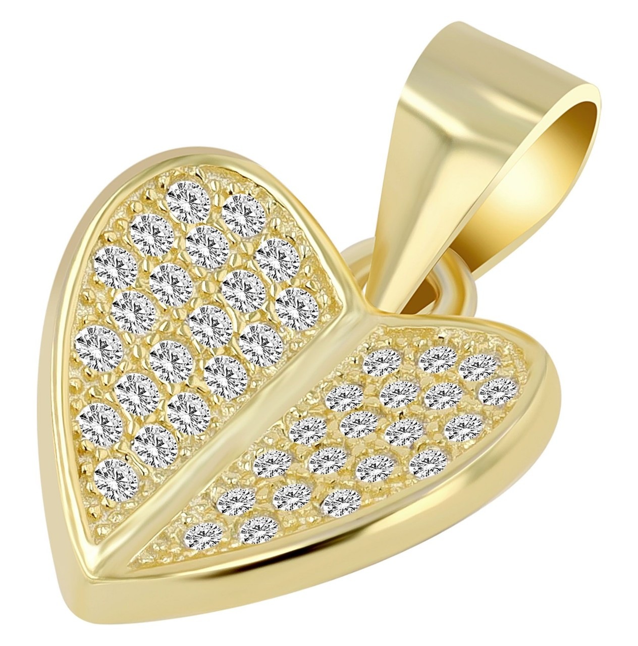 Adelia´s Kettenanhänger »hochwertiger Herz Anhänger aus 925 Sterling Silber«